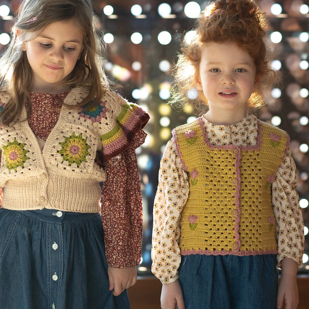 Kalinka Kids :: Albena Vest Sunbeam/Blush