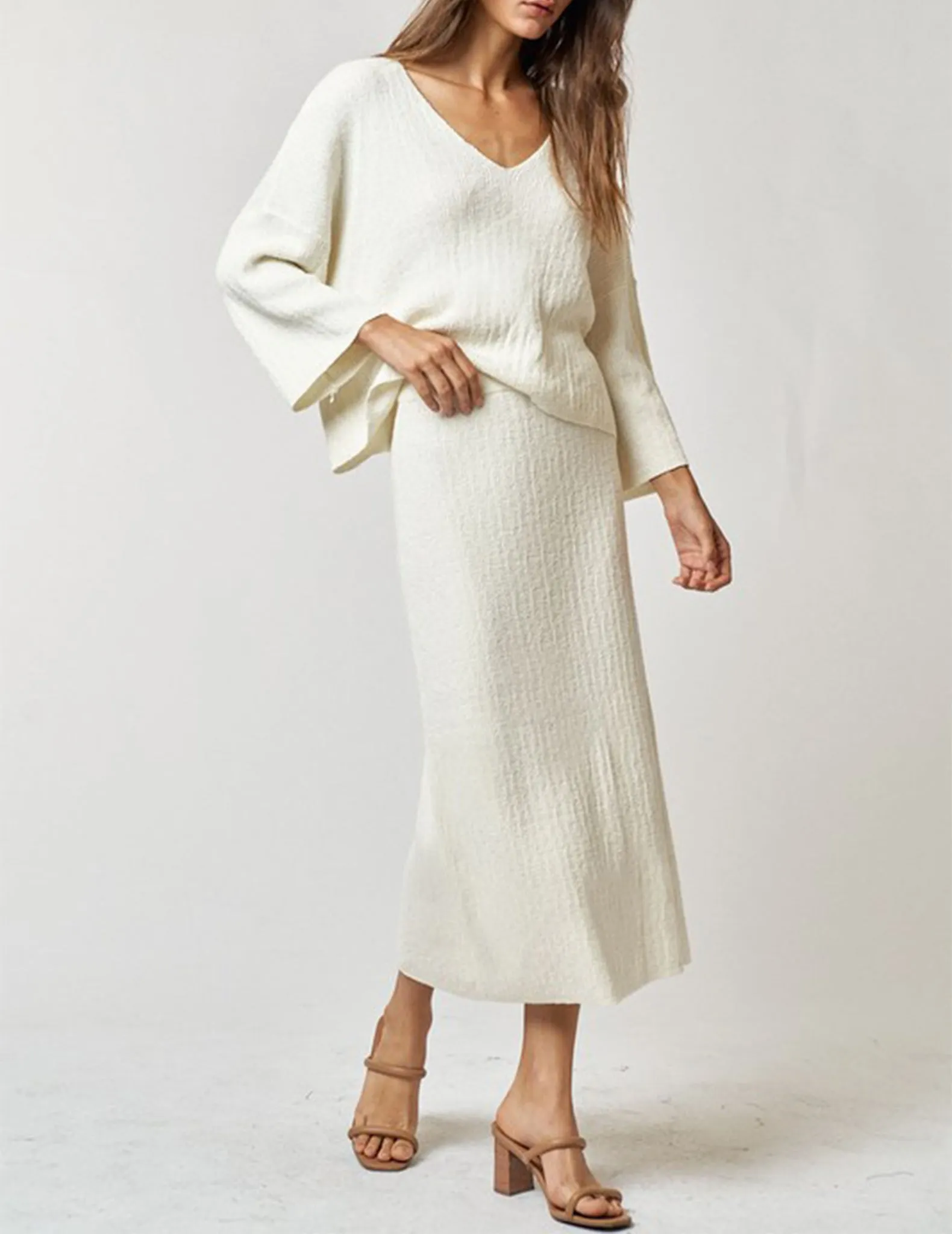 Katia Draped V-Neck Sweater