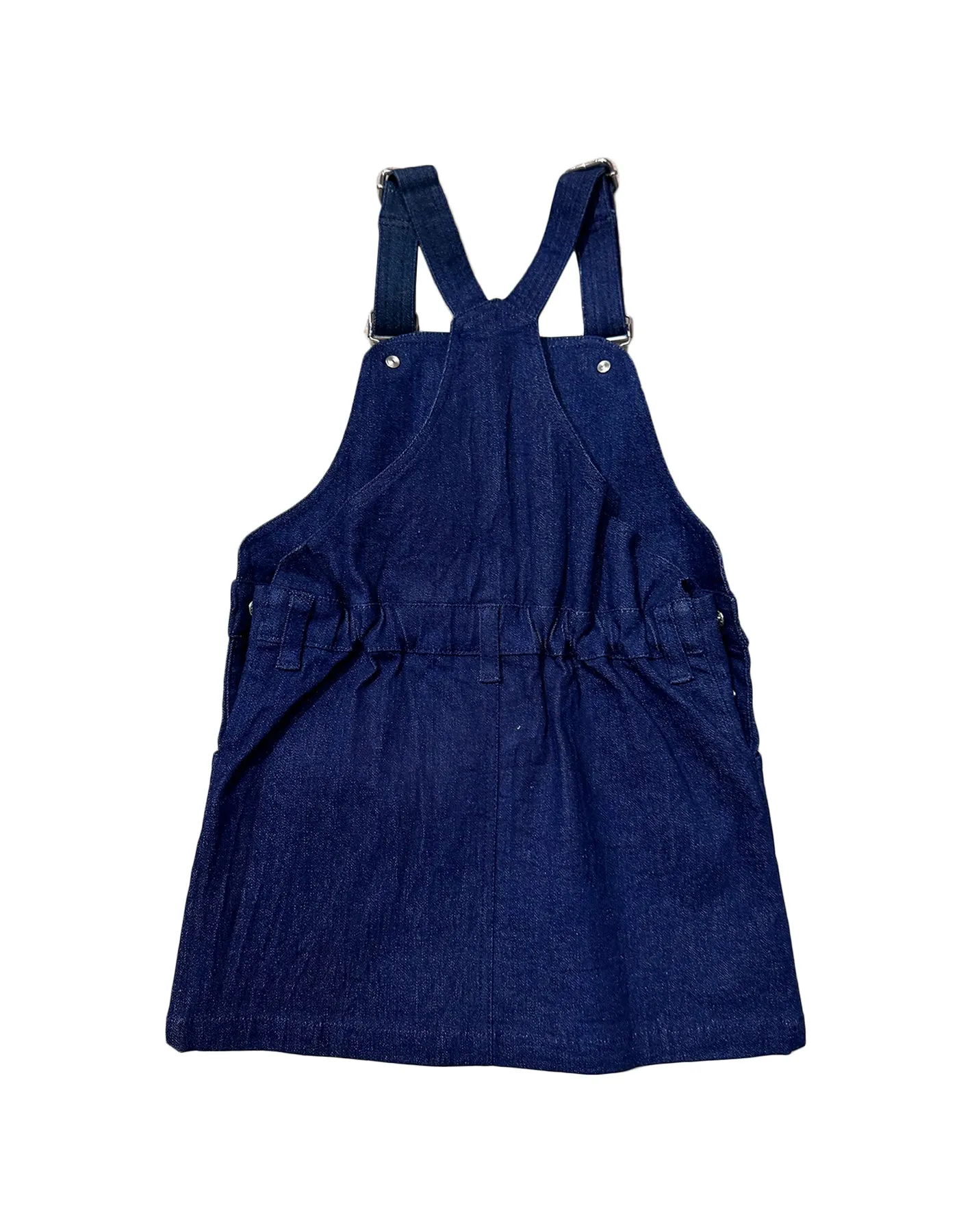 Kids Zero Waste Pinafore in Blue Denim