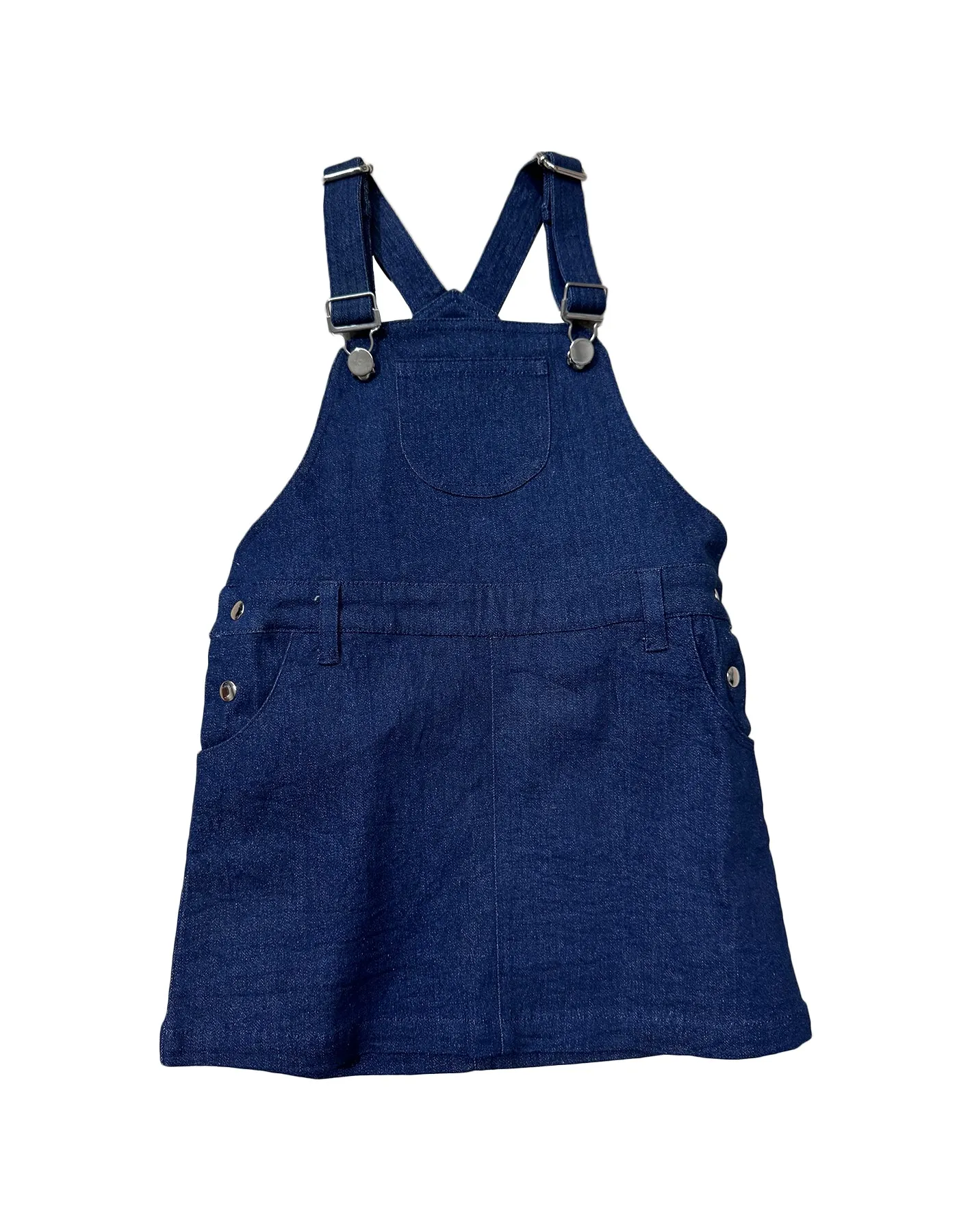 Kids Zero Waste Pinafore in Blue Denim