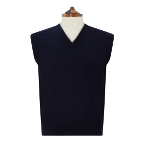 Kirton Navy Knitted Cashmere Vest