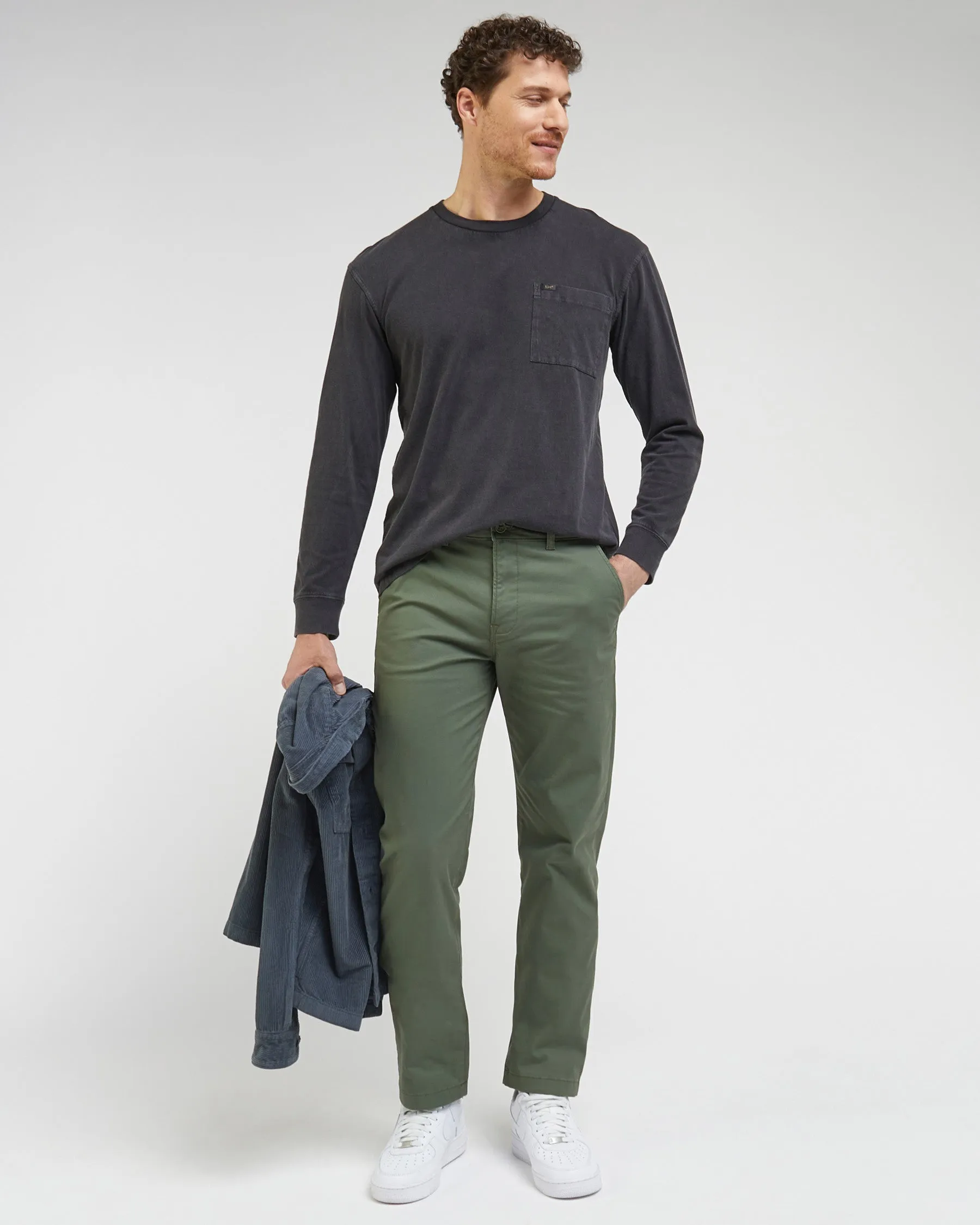 Lee Regular Mens Chino - Olive Grove