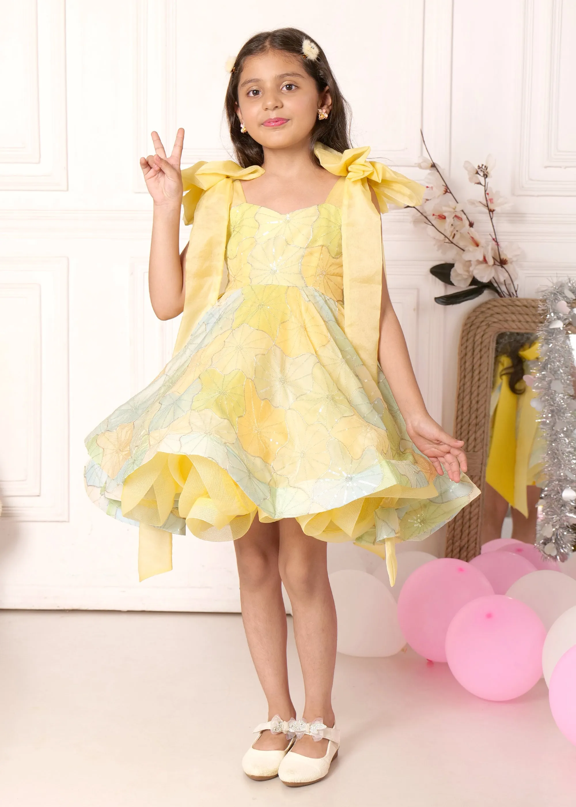 Lemon Blossom Bow Dress