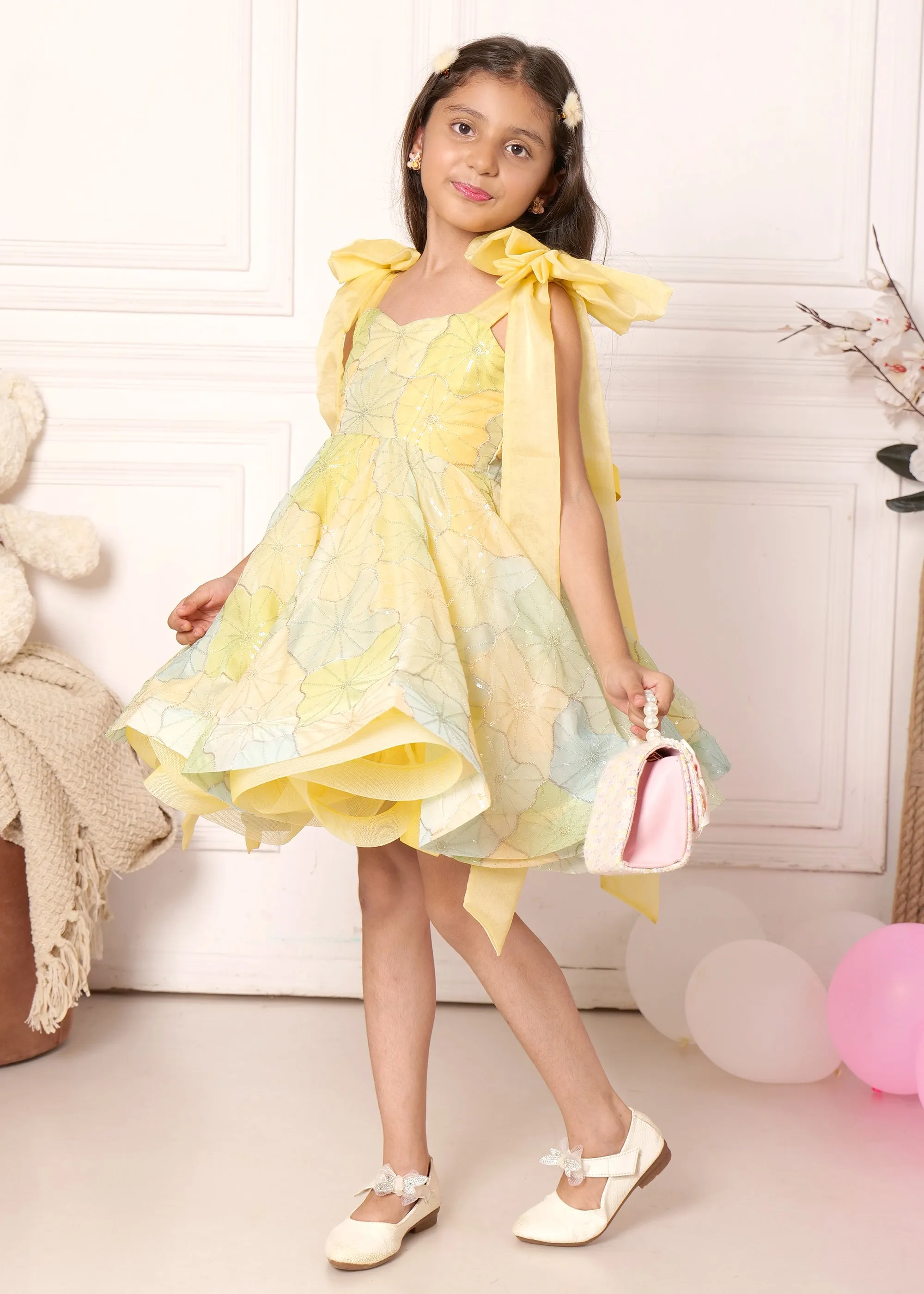 Lemon Blossom Bow Dress