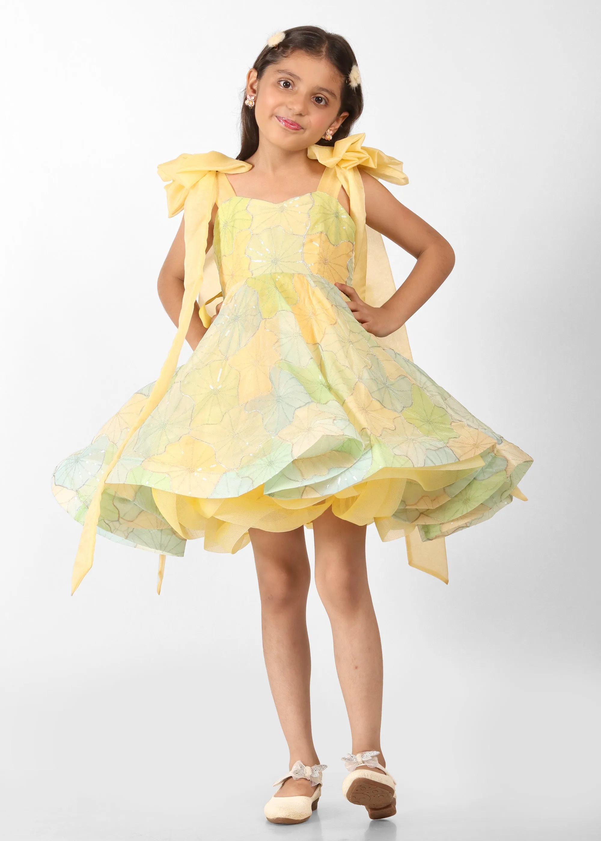 Lemon Blossom Bow Dress