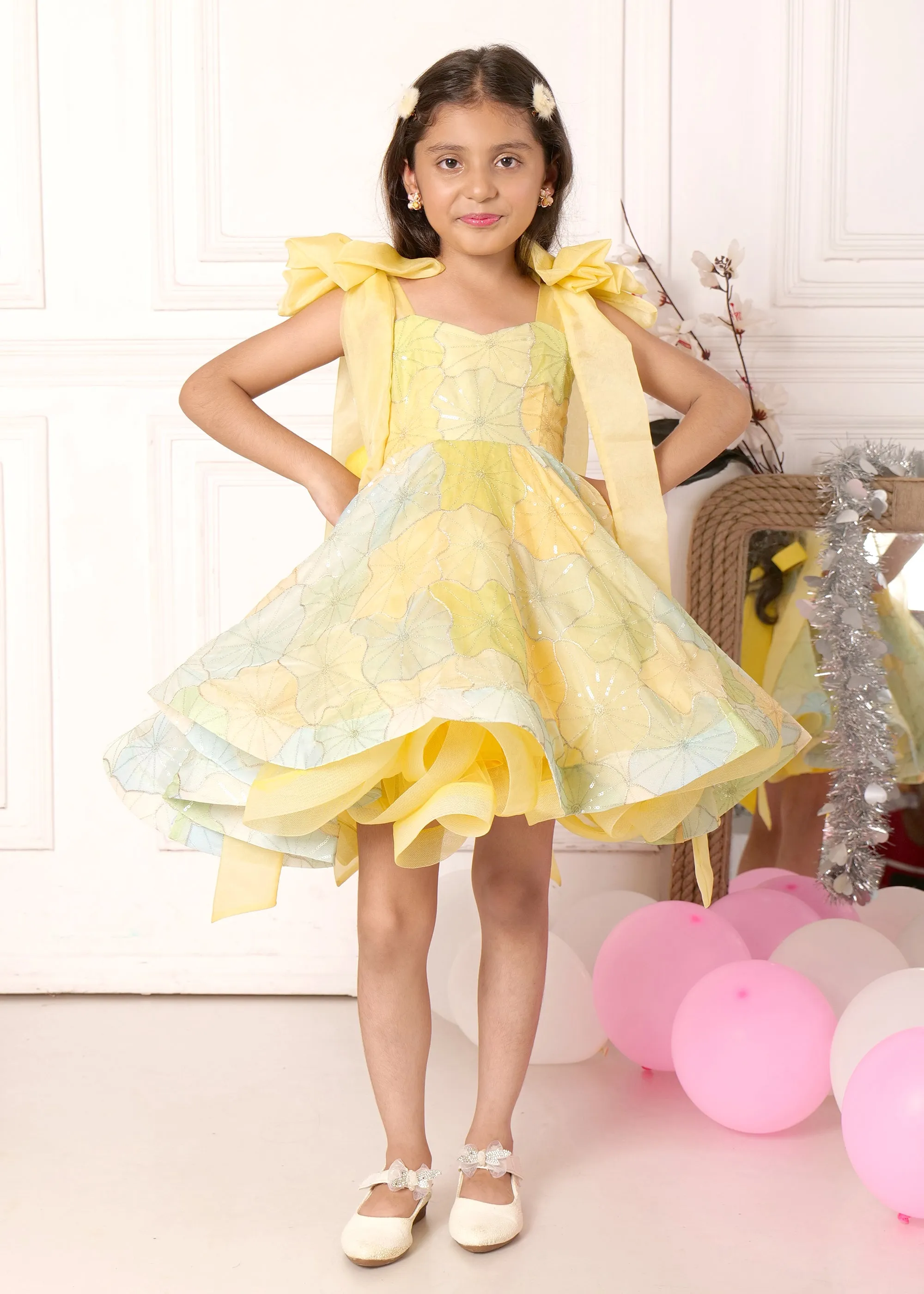 Lemon Blossom Bow Dress