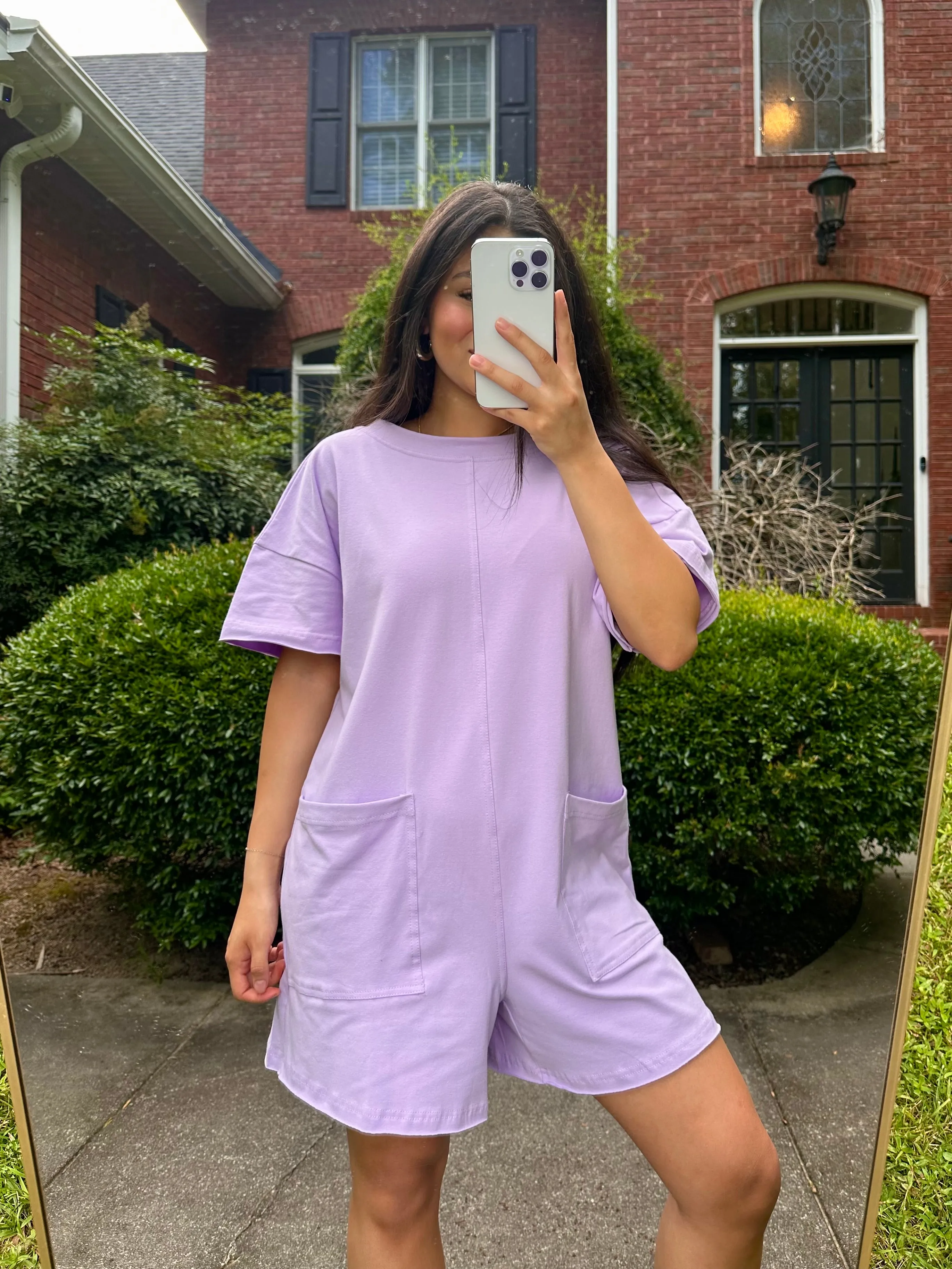 Lilac T-Shirt Romper