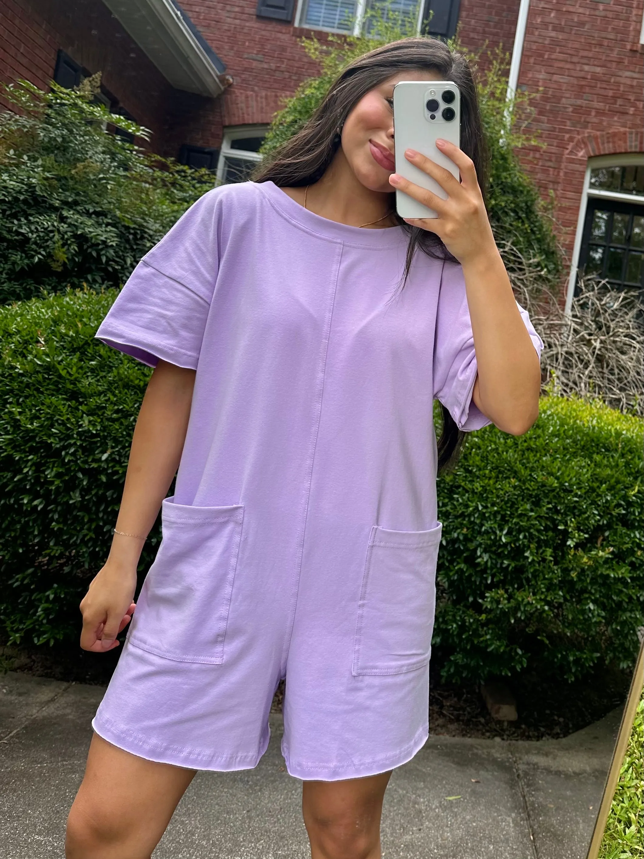 Lilac T-Shirt Romper