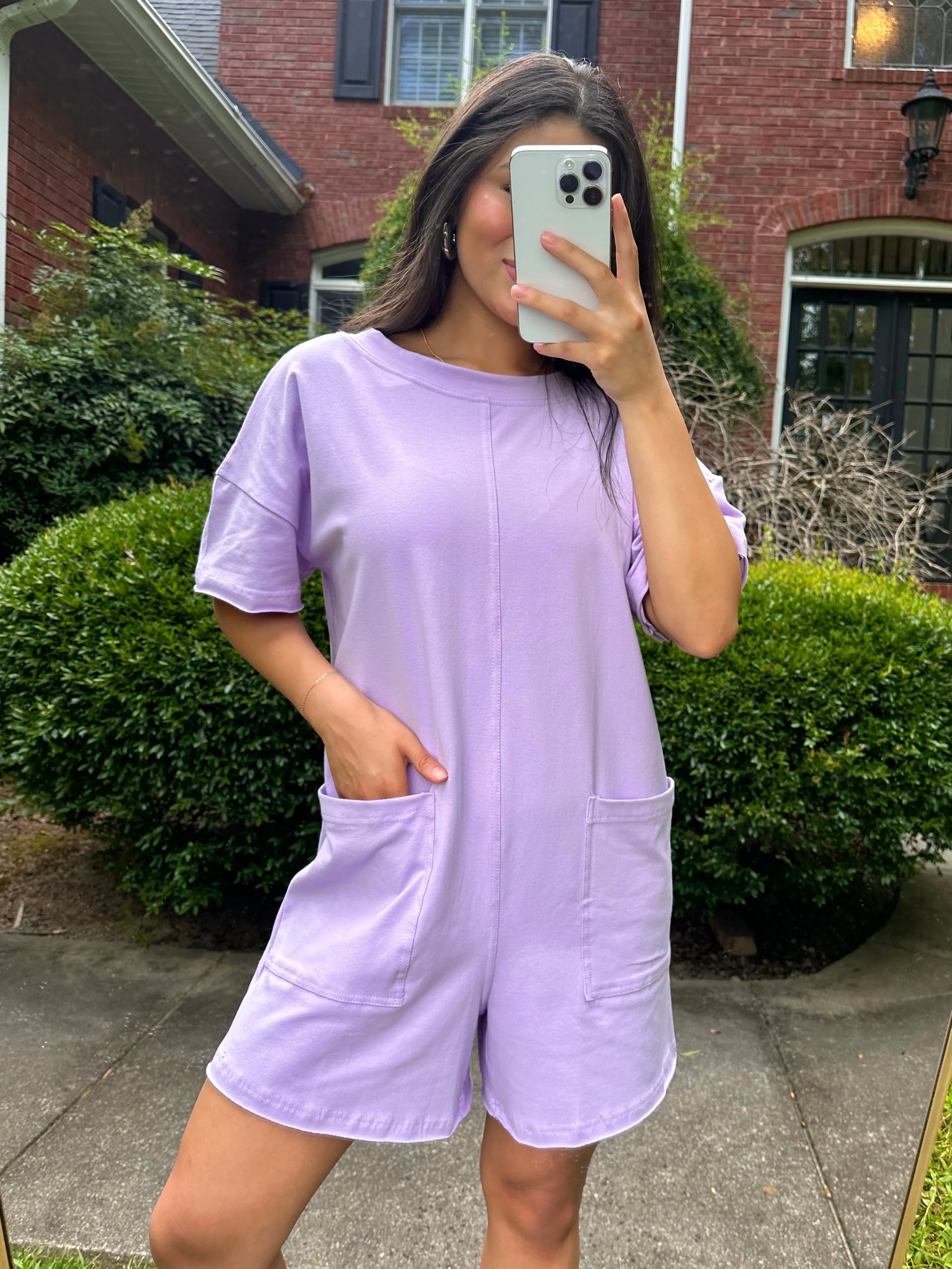 Lilac T-Shirt Romper