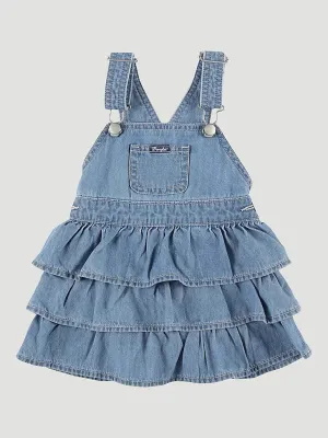 Little Girls Wrangler Ruffle Denim Skirtall - 112328281