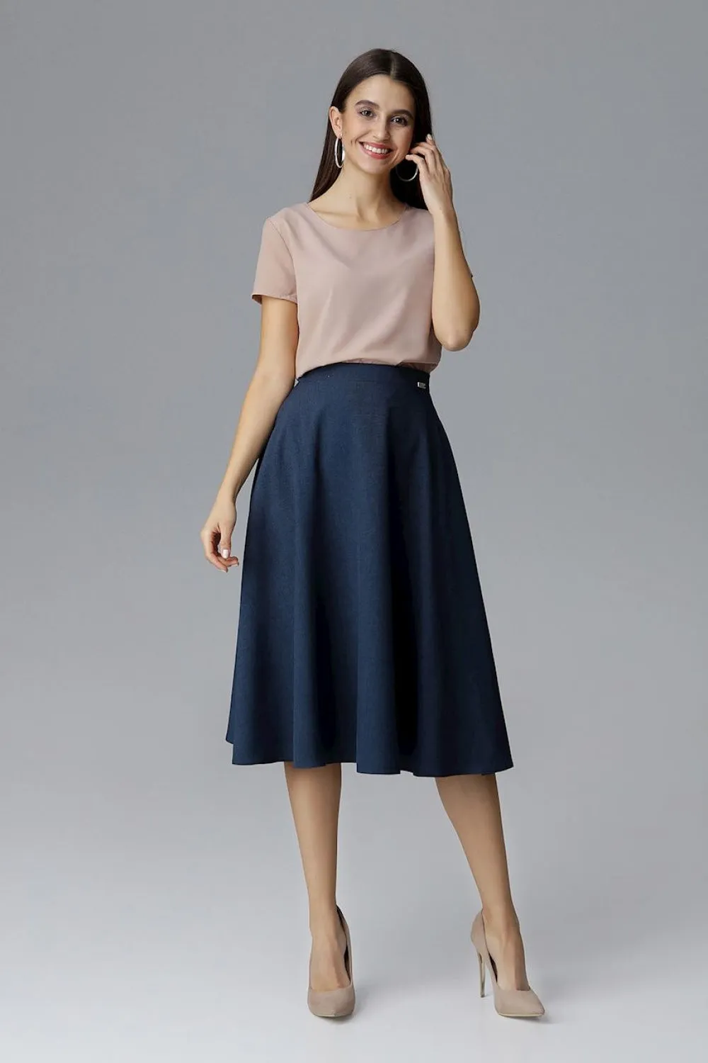 Long Navy Skirt