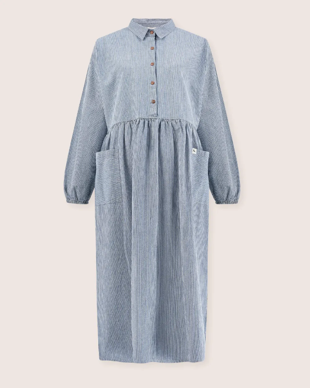 Magda Pinstripe Denim Dress