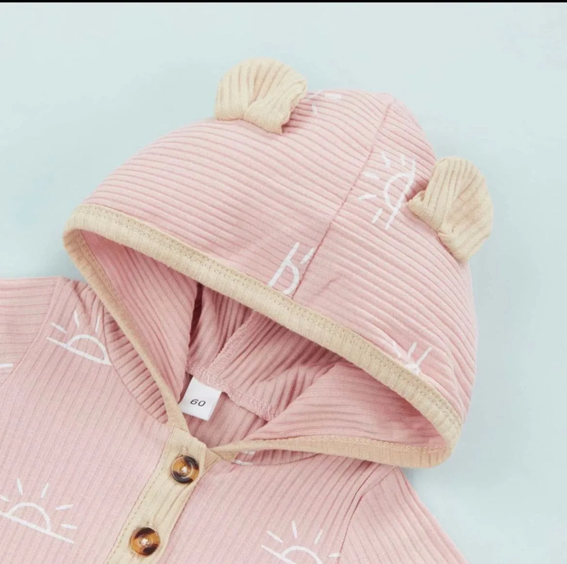 Marley Sun Hooded Onesie - Pink