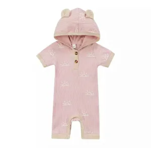 Marley Sun Hooded Onesie - Pink