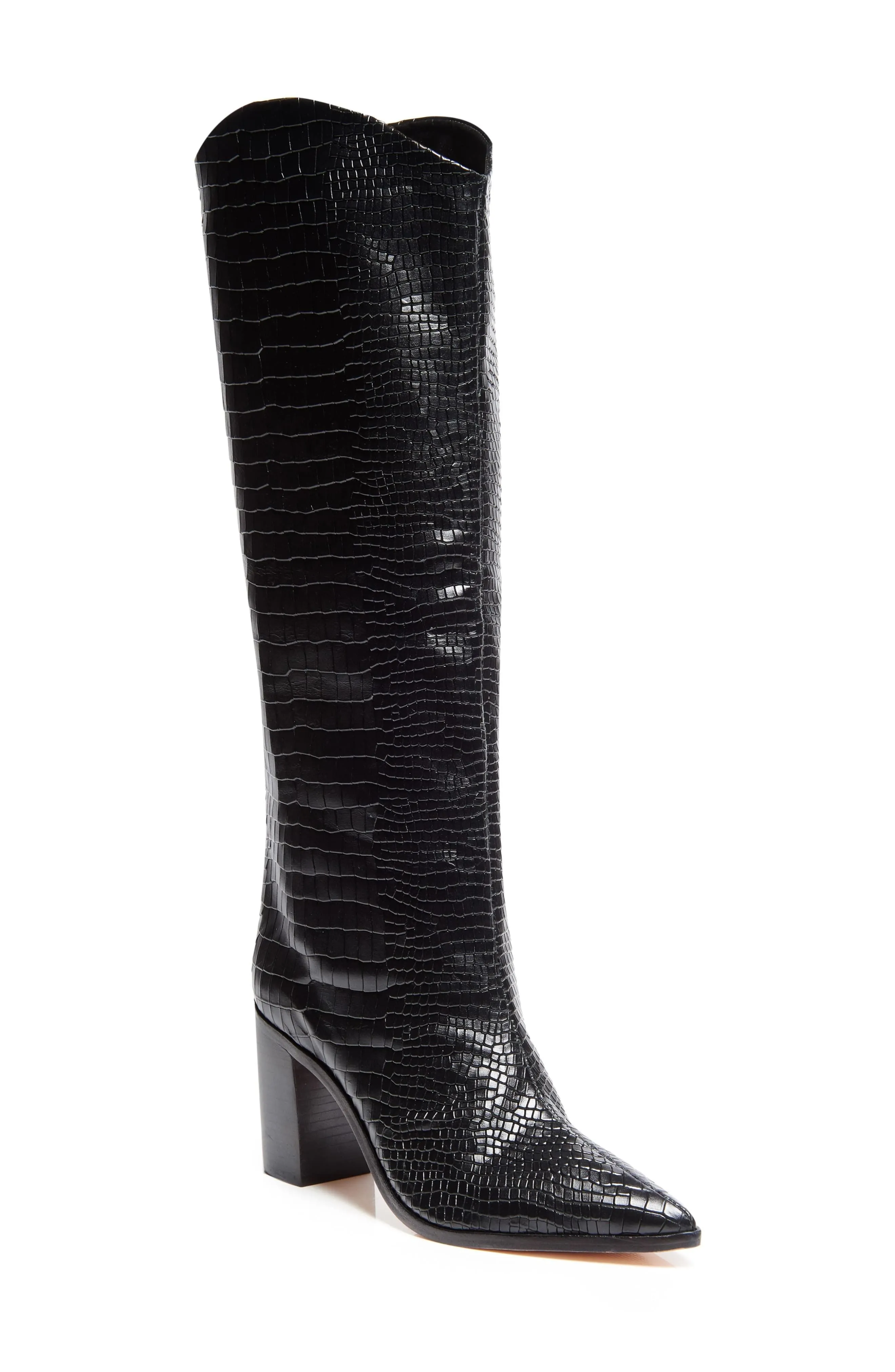 Maryana Block Crocodile Boot