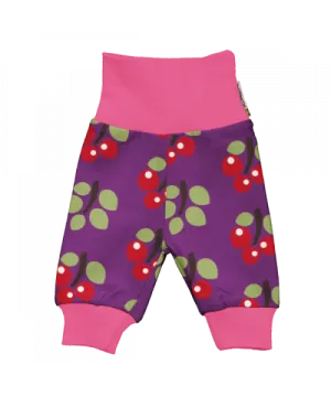 Maxomorra Arctic Berry Doll Rib Pants