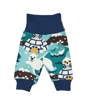 Maxomorra Arctic World Doll Rib Pants