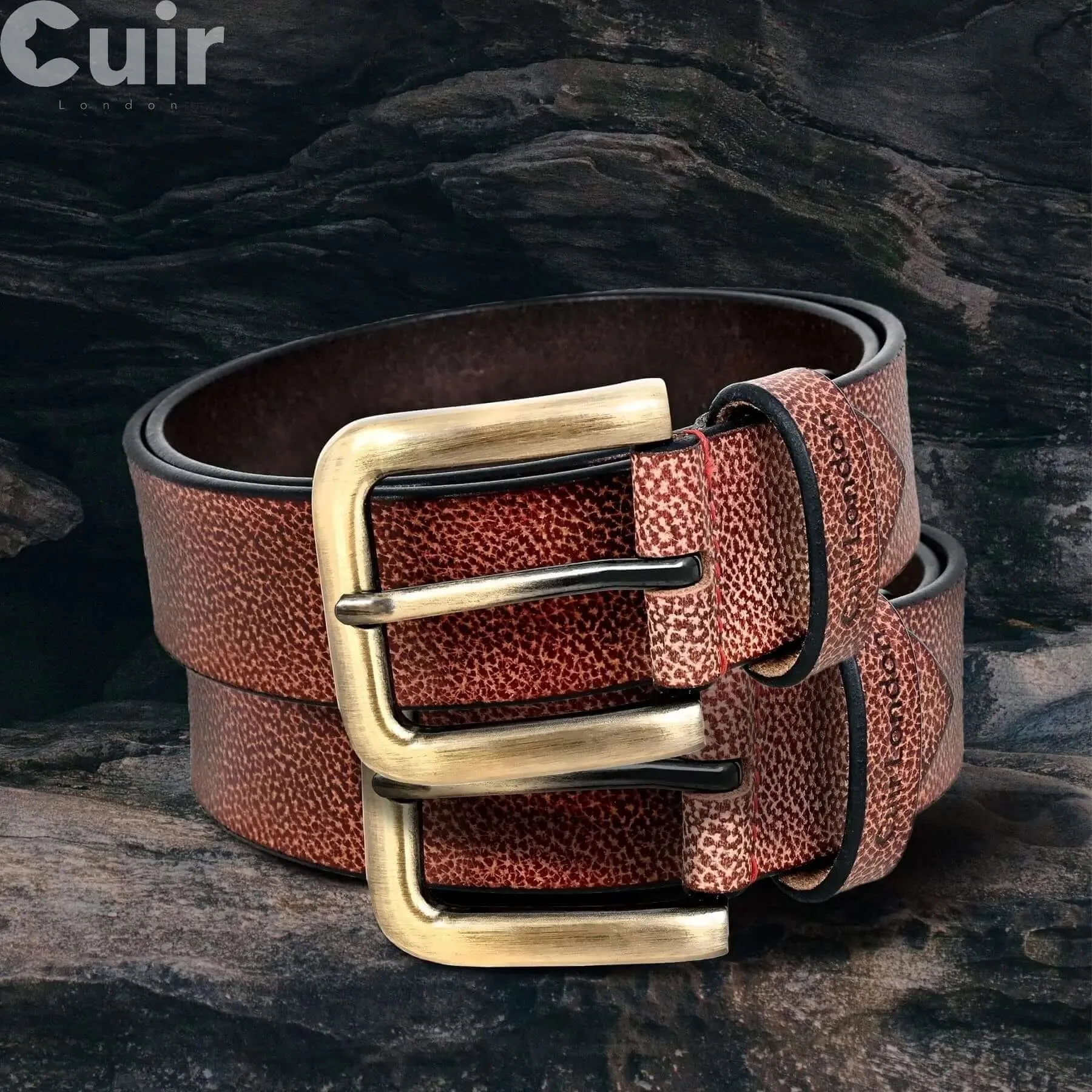 Men's Casual Brown Leather Belt | Sizes 36" to 40"