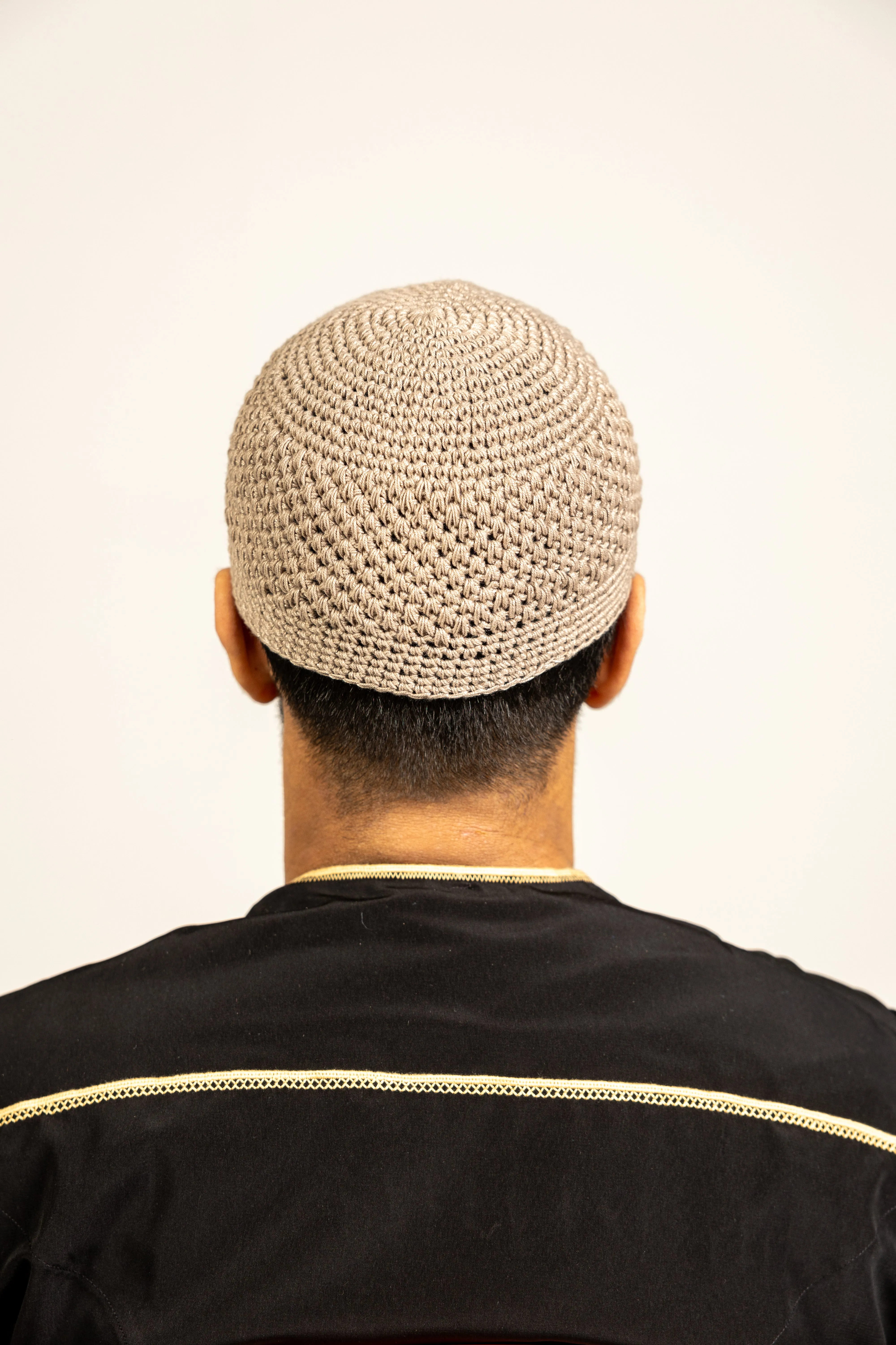 Mens Soft Wool Knitted Topi Islamic Prayer Hat One Size