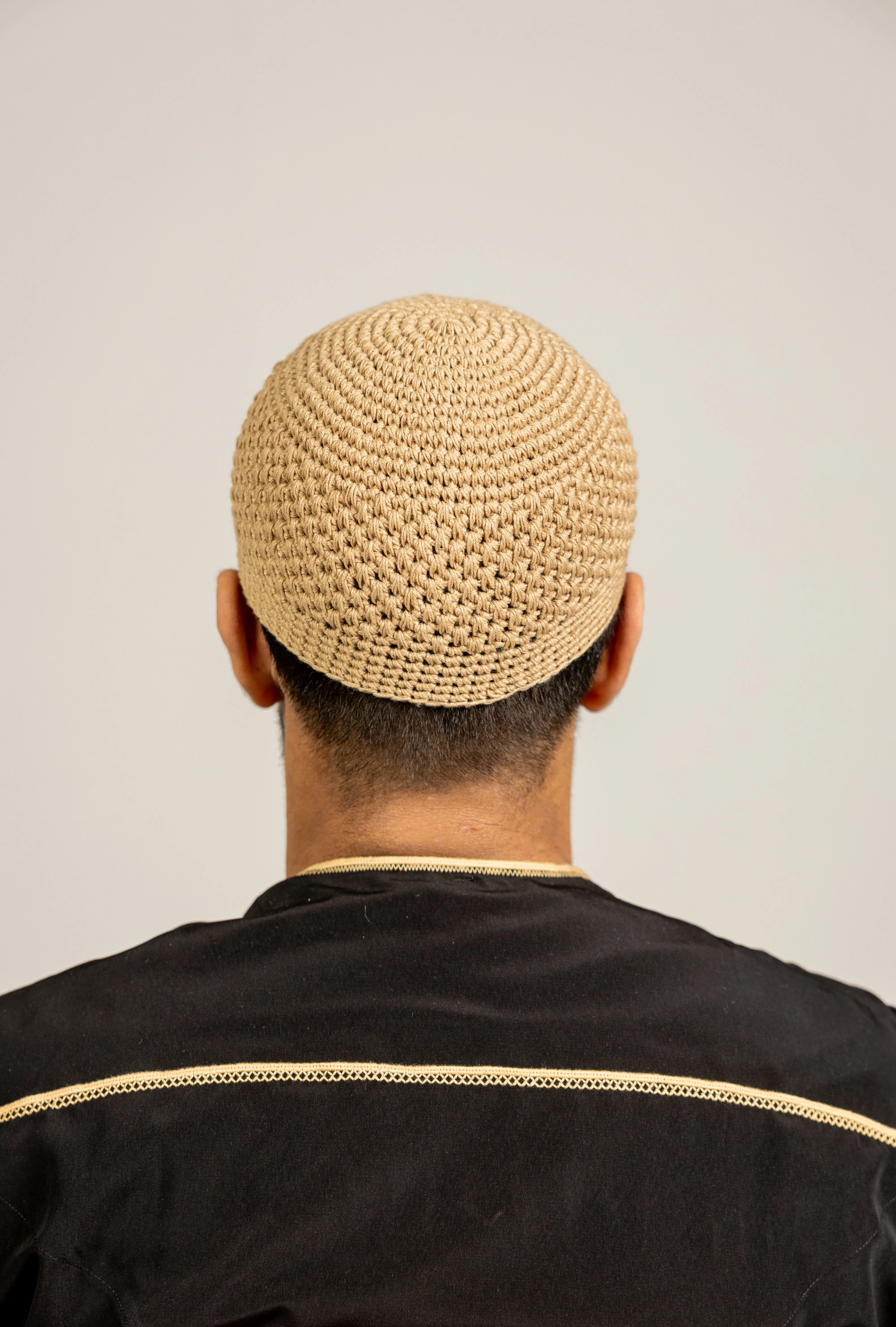 Mens Soft Wool Knitted Topi Islamic Prayer Hat One Size