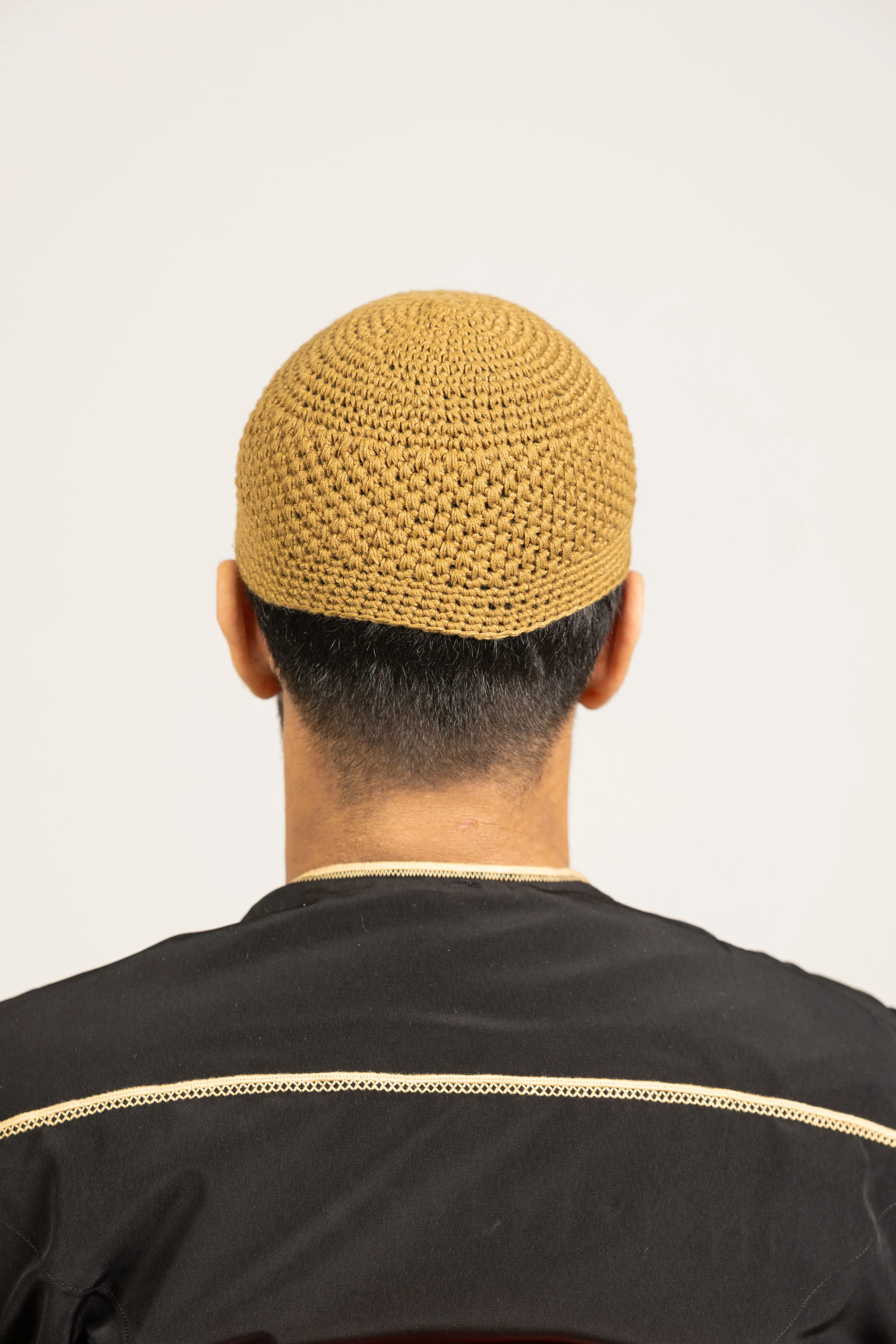 Mens Soft Wool Knitted Topi Islamic Prayer Hat One Size