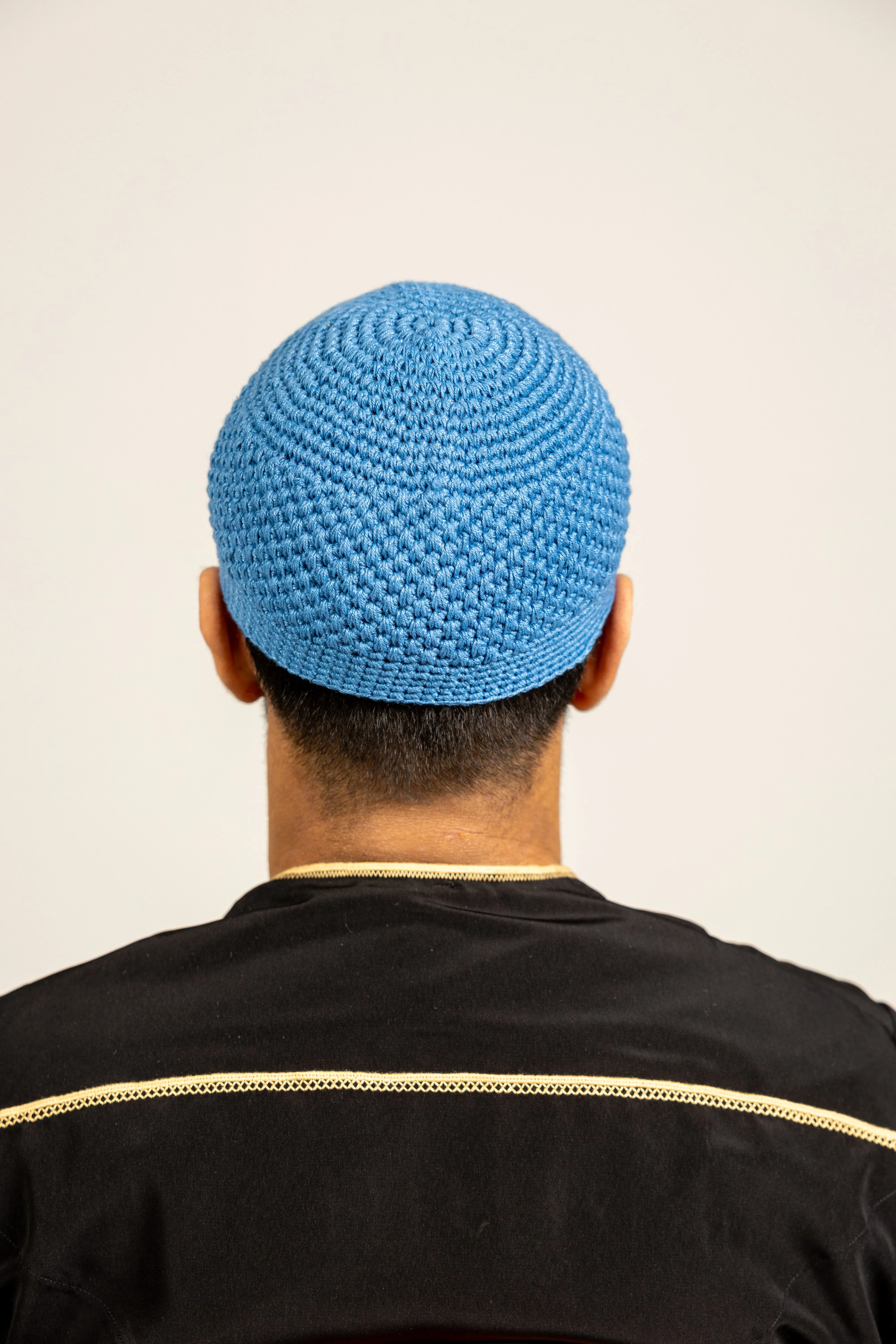 Mens Soft Wool Knitted Topi Islamic Prayer Hat One Size