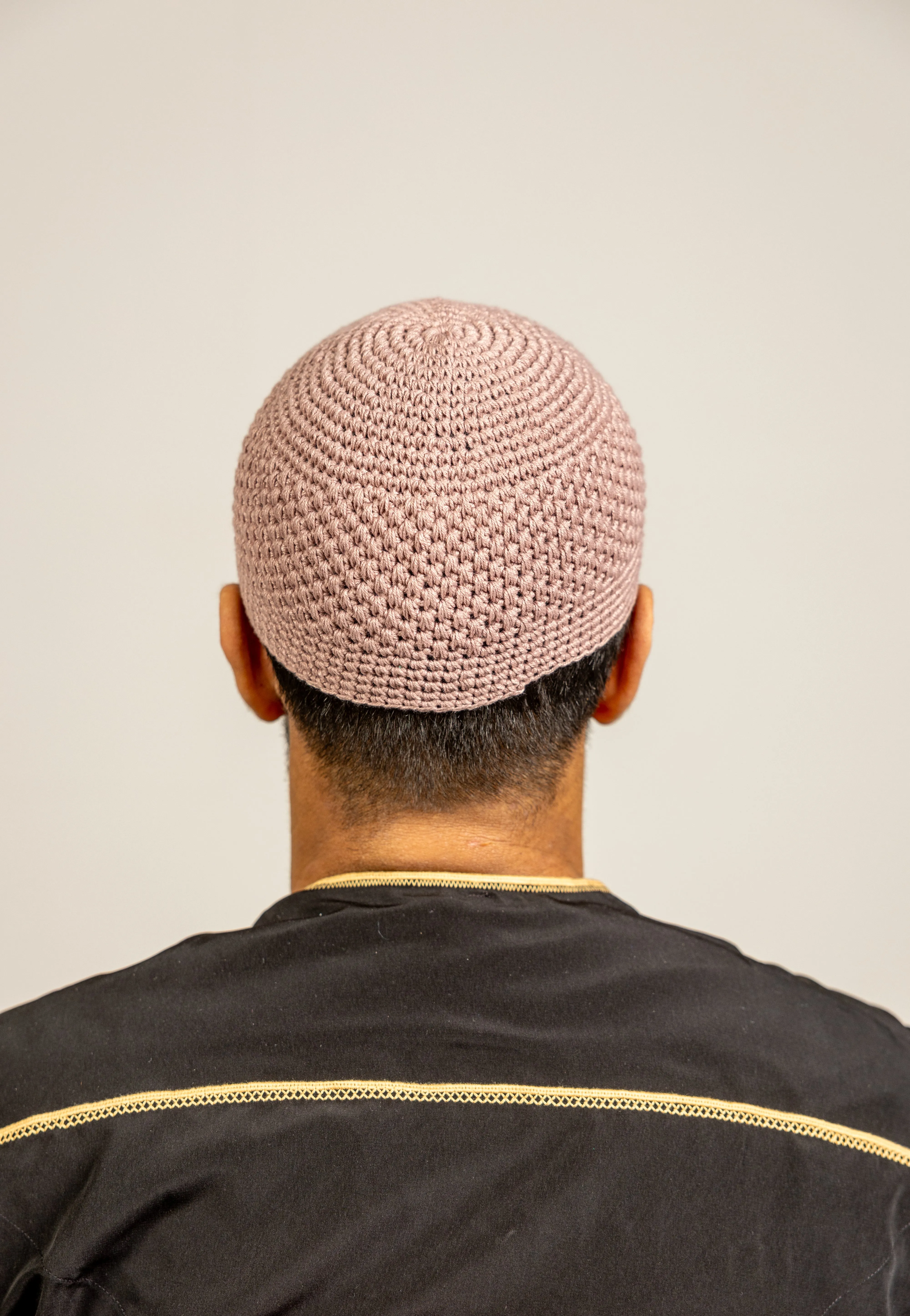 Mens Soft Wool Knitted Topi Islamic Prayer Hat One Size