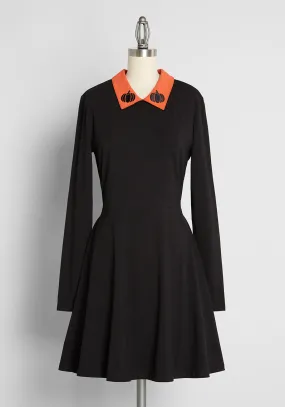 ModCloth x Dangerfield Pumpkin Patch Perfection Skater Dress