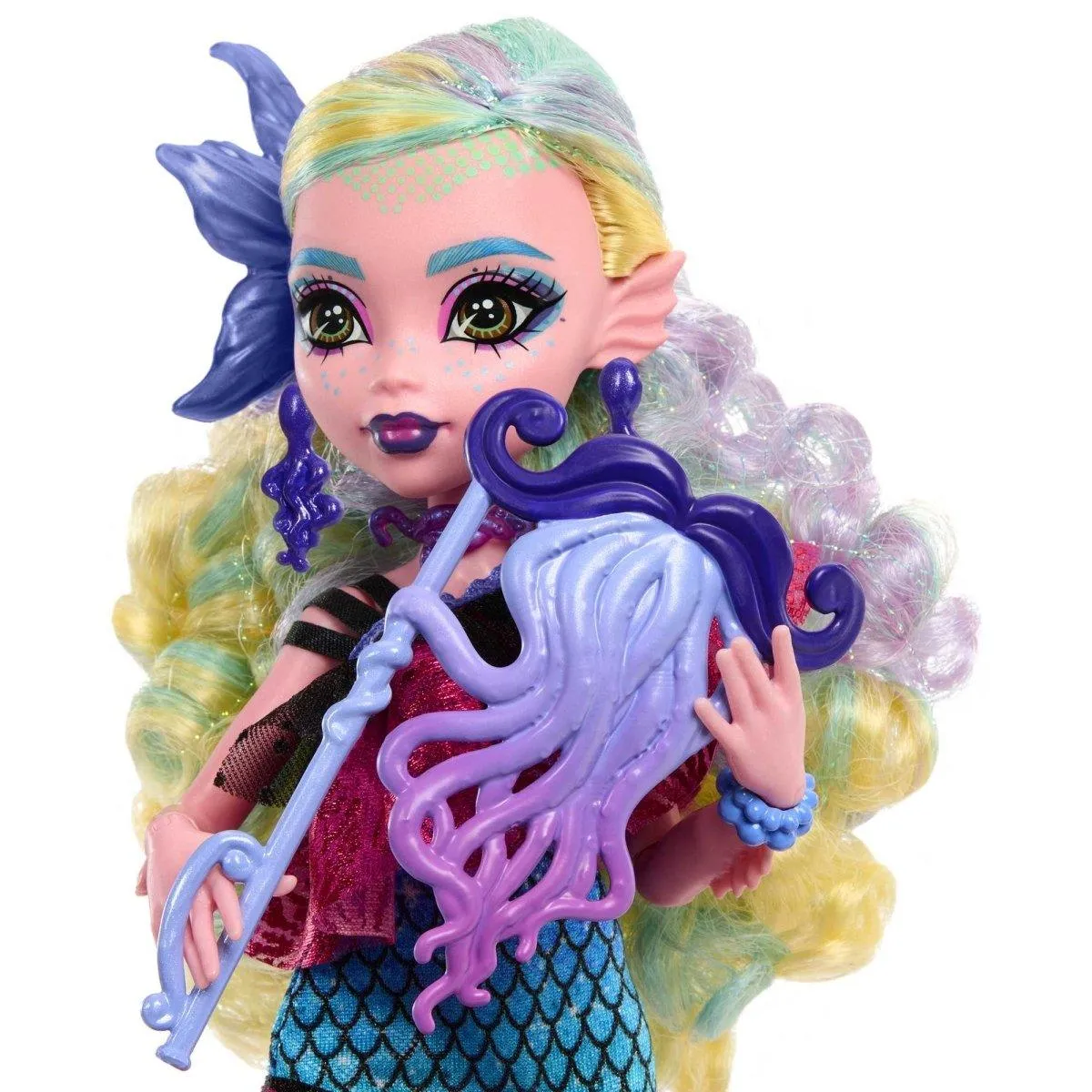 Monster High Lagoona Blue Doll In Monster Ball Party Dress With Accessories