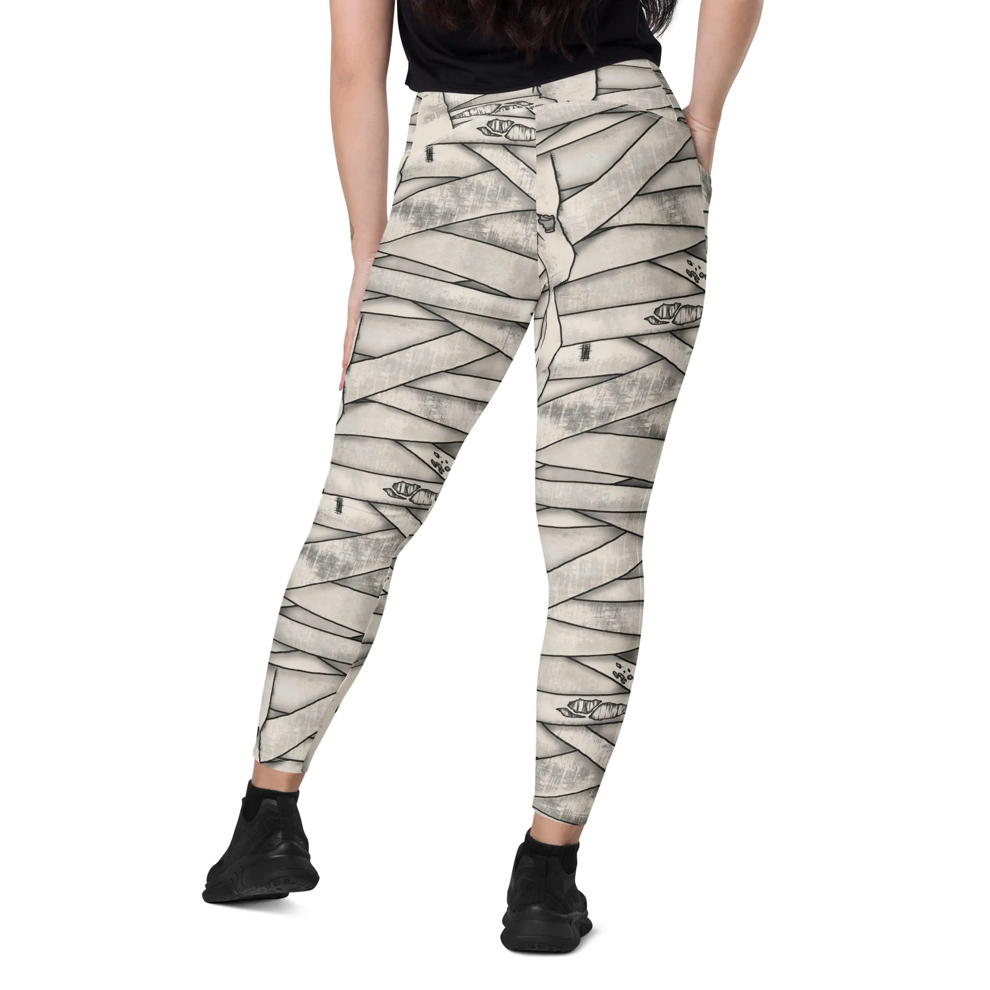 Mummy Halloween Leggings with pockets