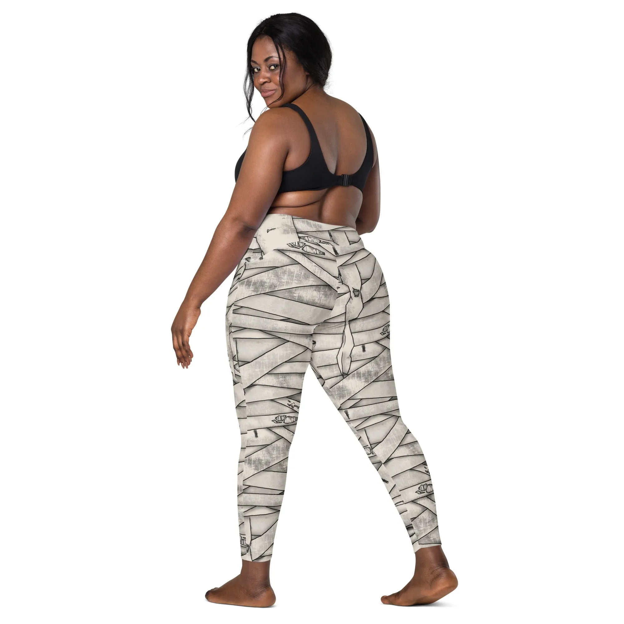 Mummy Halloween Leggings with pockets