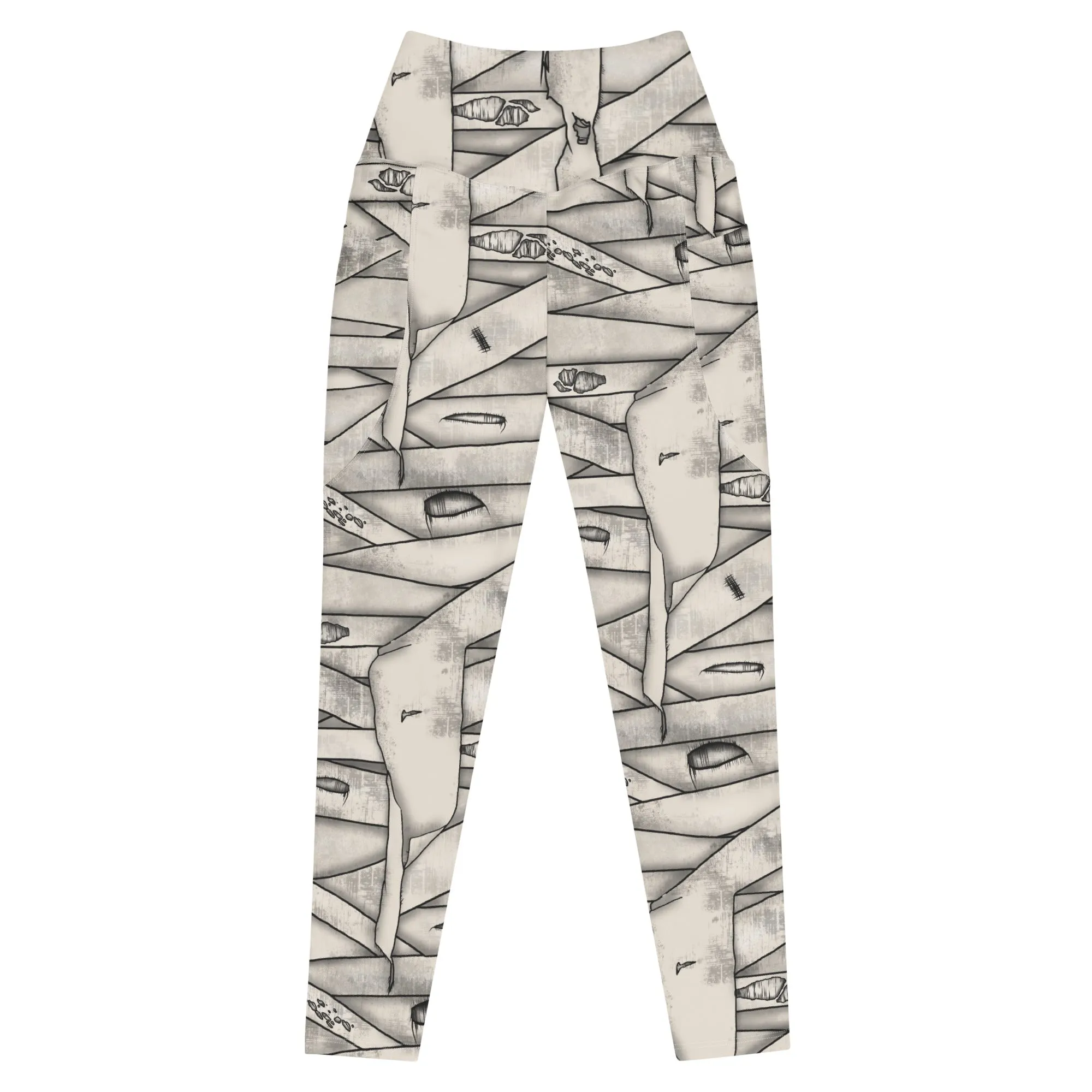 Mummy Halloween Leggings with pockets