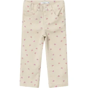 Name It Summer Sand Rose Straight Twill Pants