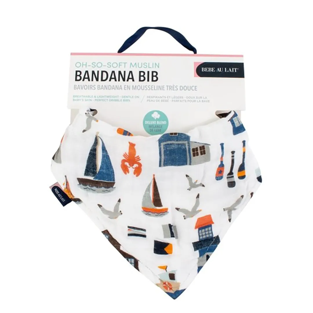 Nautical Muslin Bandana Bib