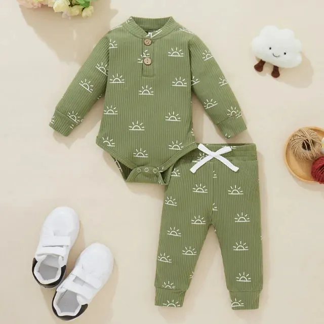 Newborn Baby Bodysuits   Elastic Pants