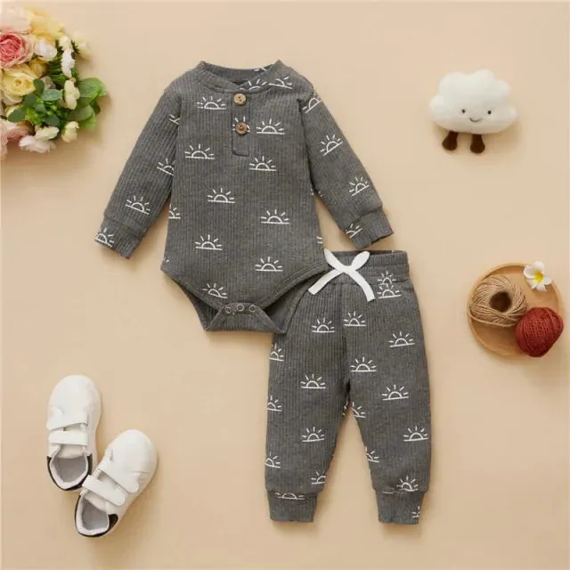 Newborn Baby Bodysuits   Elastic Pants