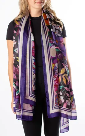 Night in the Jungle Silk Scarf