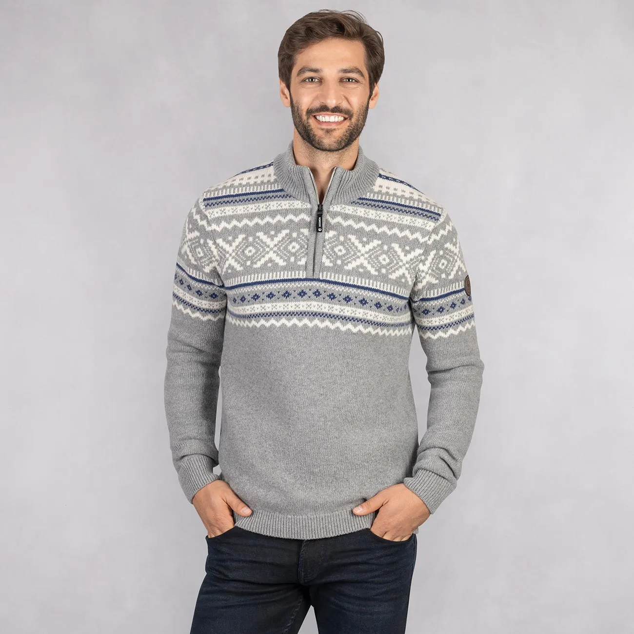 Nordic Sweater Zip Men