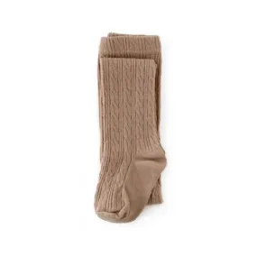 Oat Cable Knit Tights