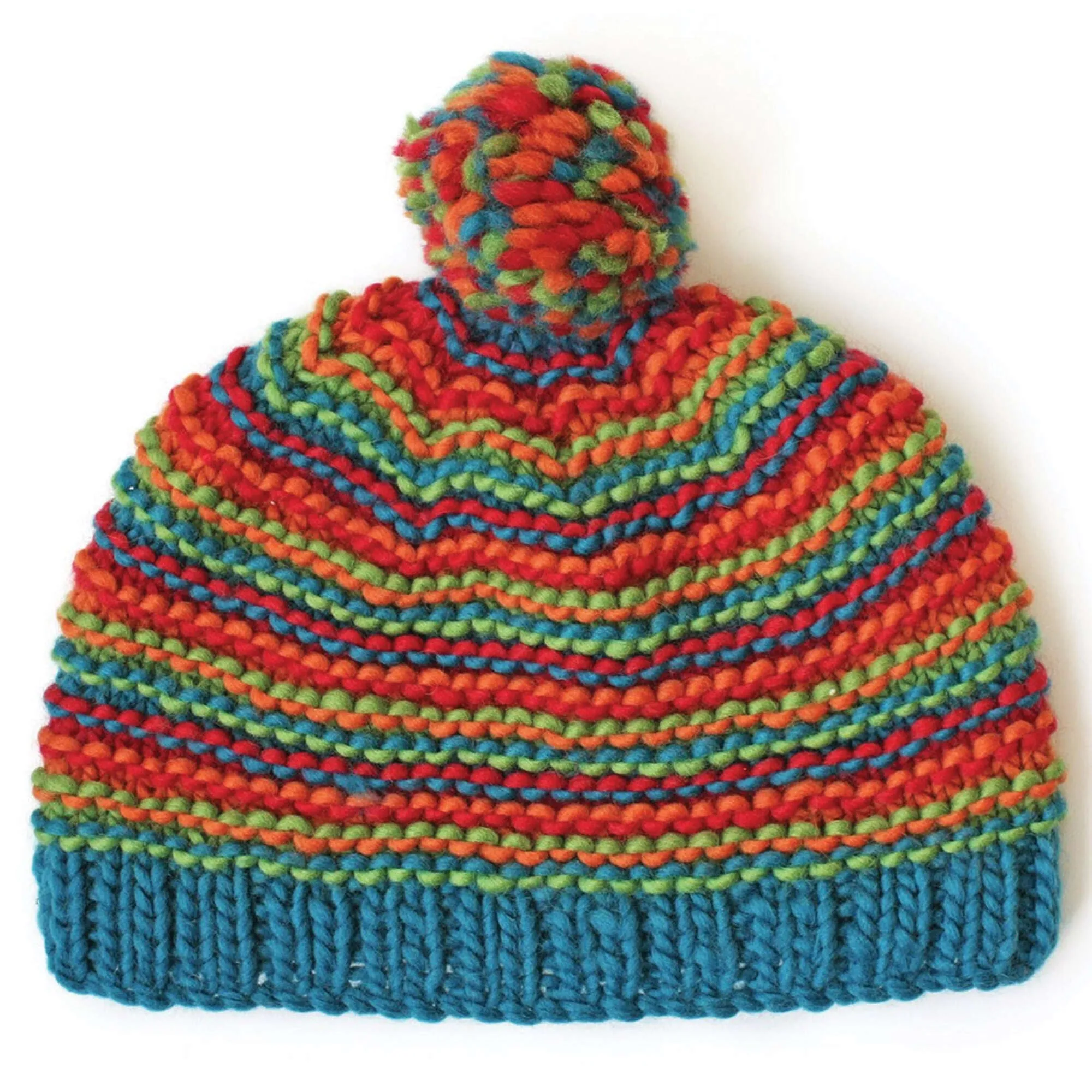 Patons Knit Bright Stripes Beanie