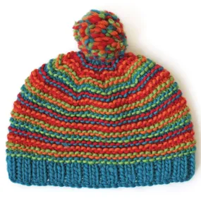 Patons Knit Bright Stripes Beanie