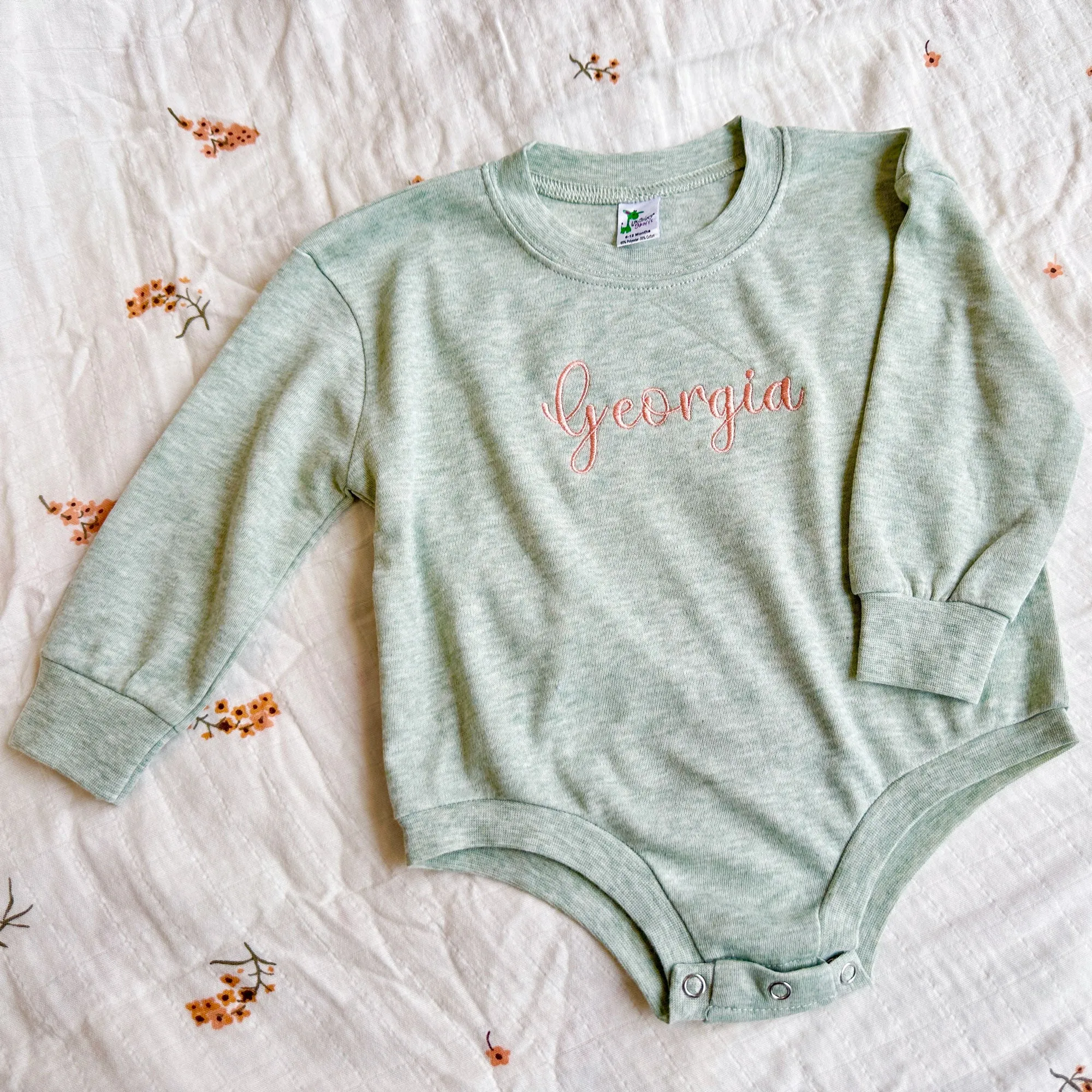 Personalized Leighton Infant Bubble Romper