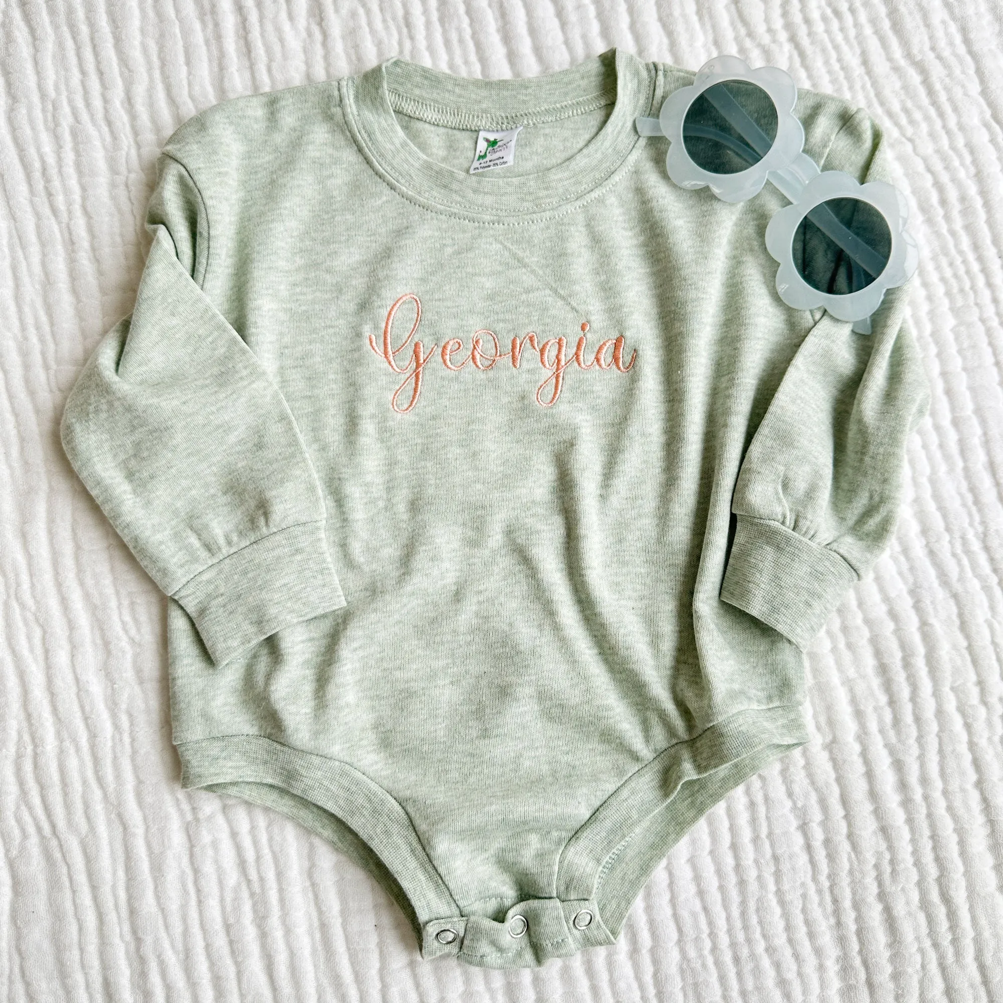 Personalized Leighton Infant Bubble Romper