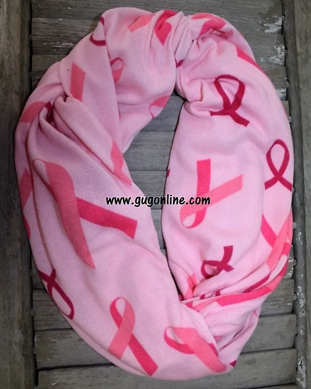 Pink Breast Cancer Ribbon Infinity Scarf | ONLY 1 LEFT!