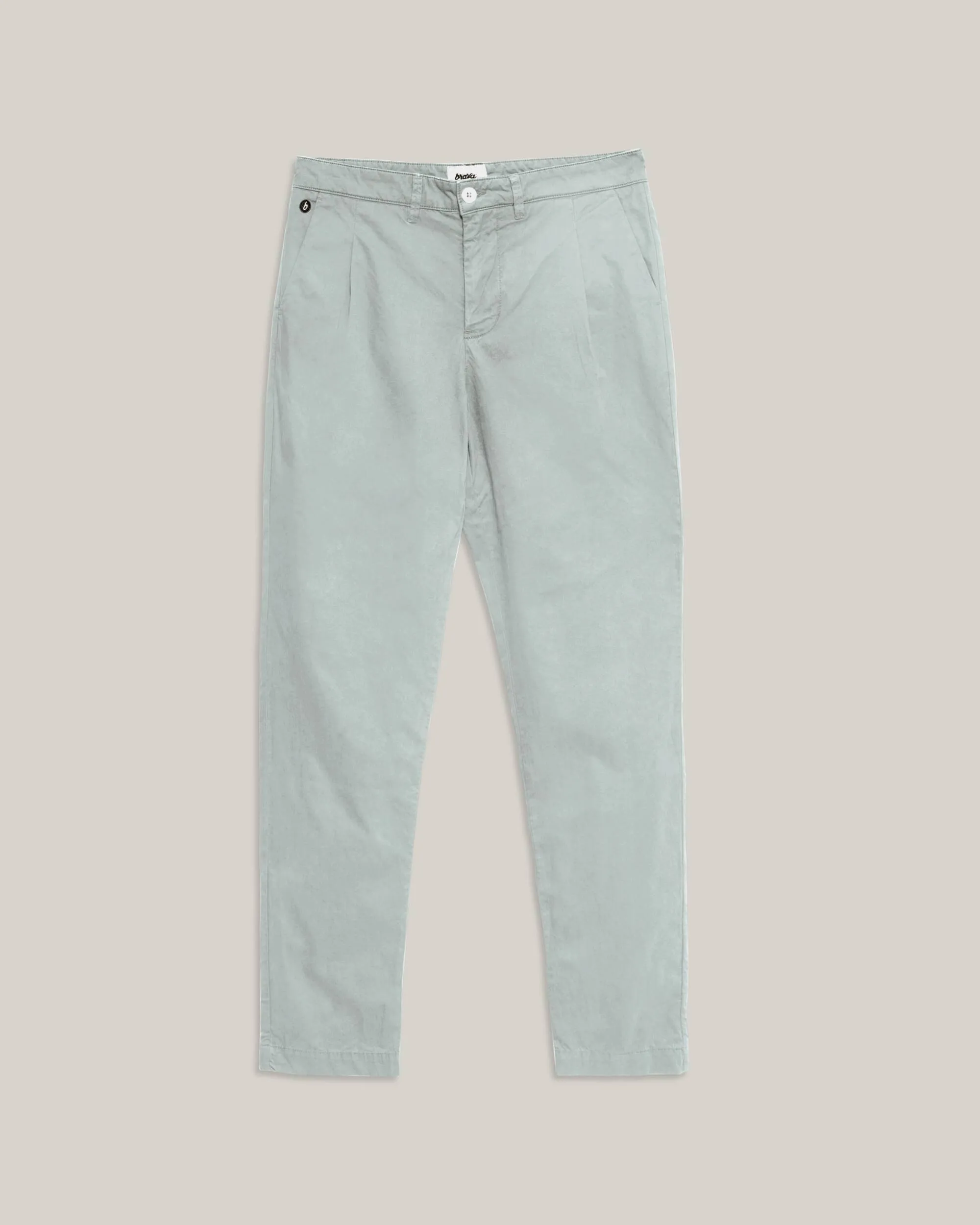 Pleated Chino Mist