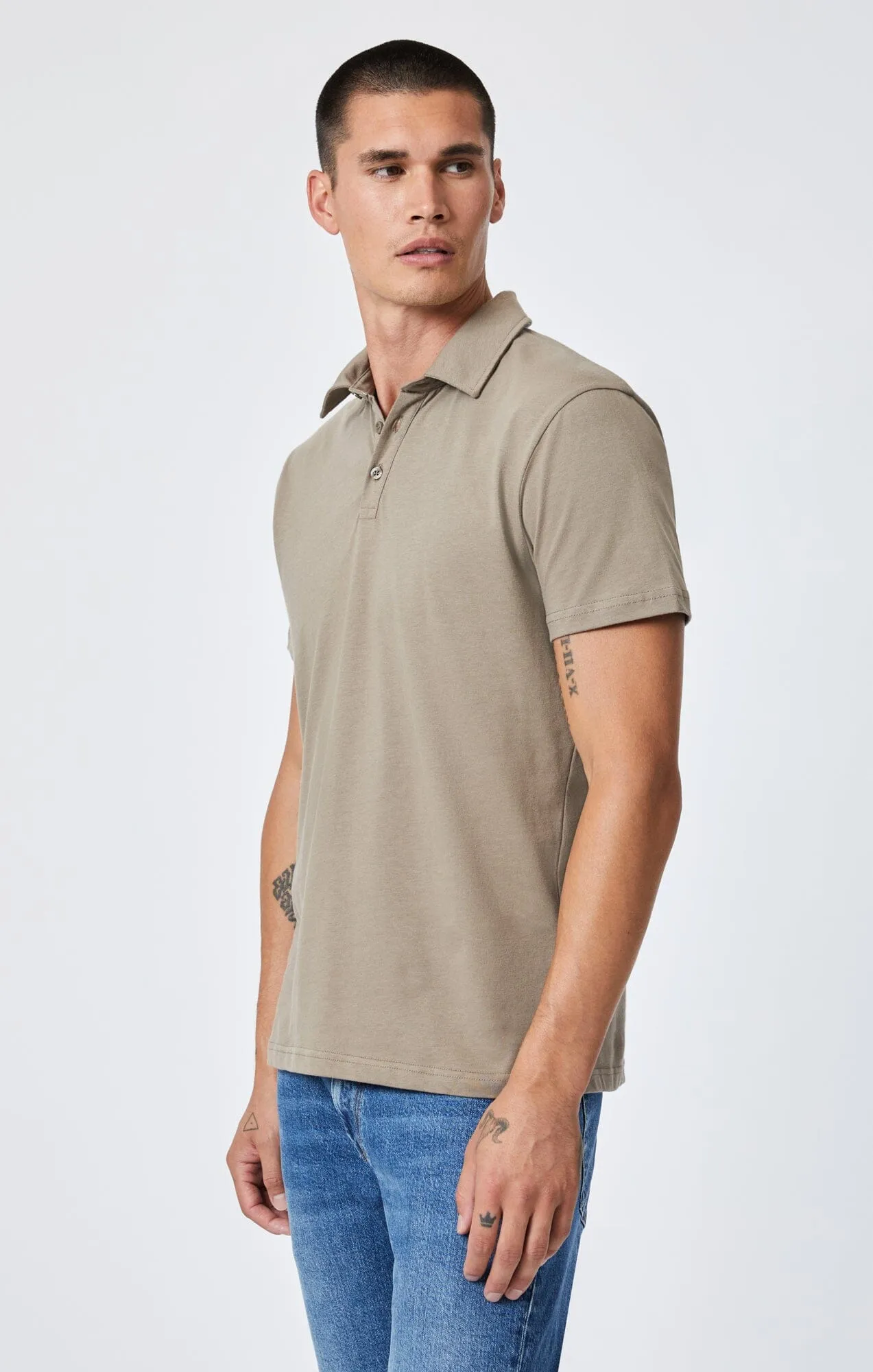 POLO SHIRT IN WALNUT