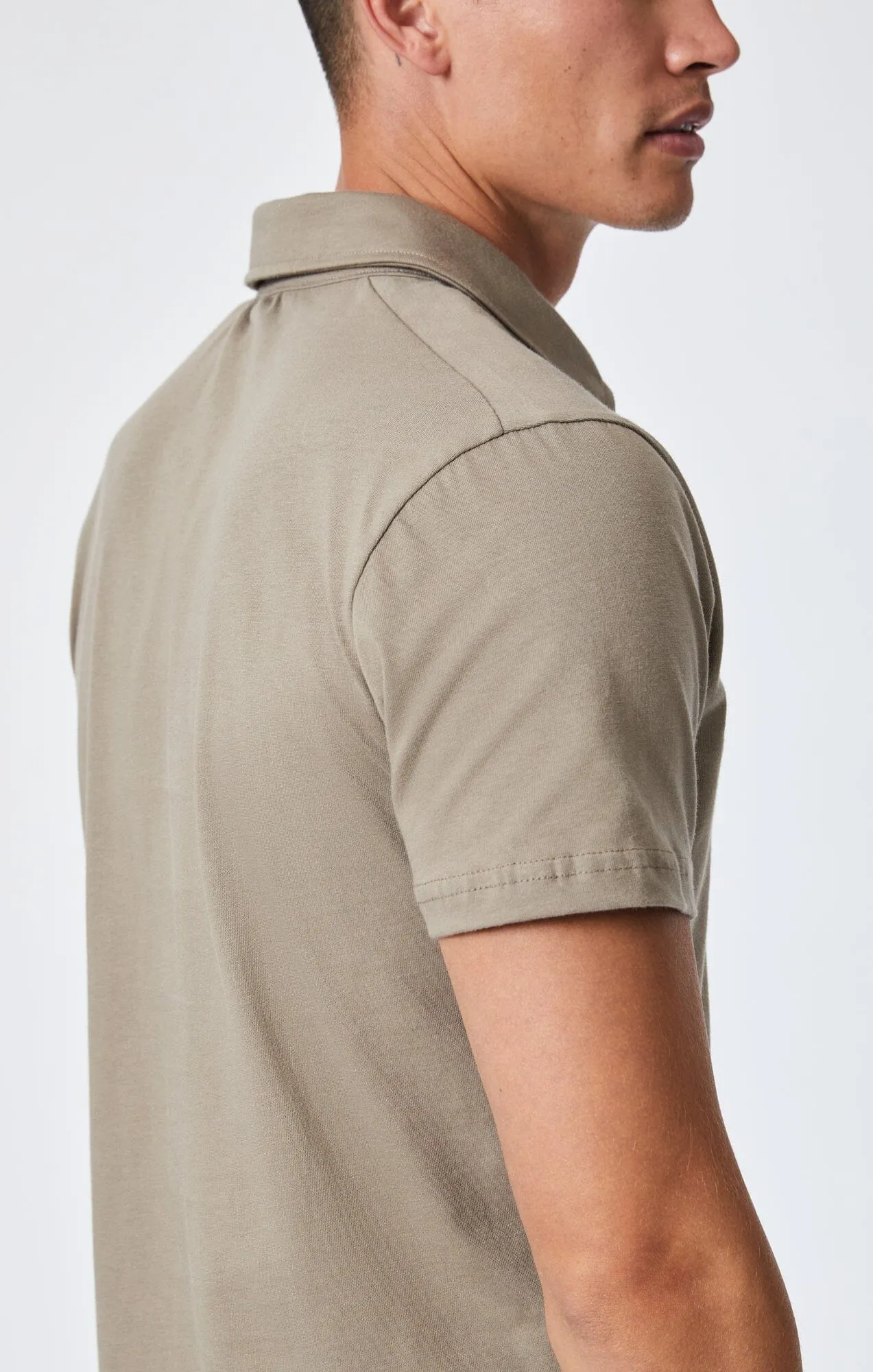 POLO SHIRT IN WALNUT