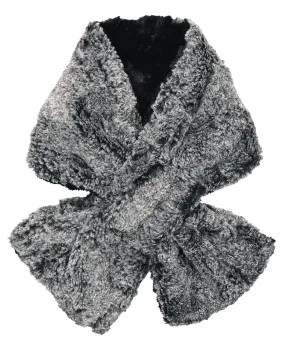 Pull-Thru Scarf - Luxury Faux Fur in Nimbus