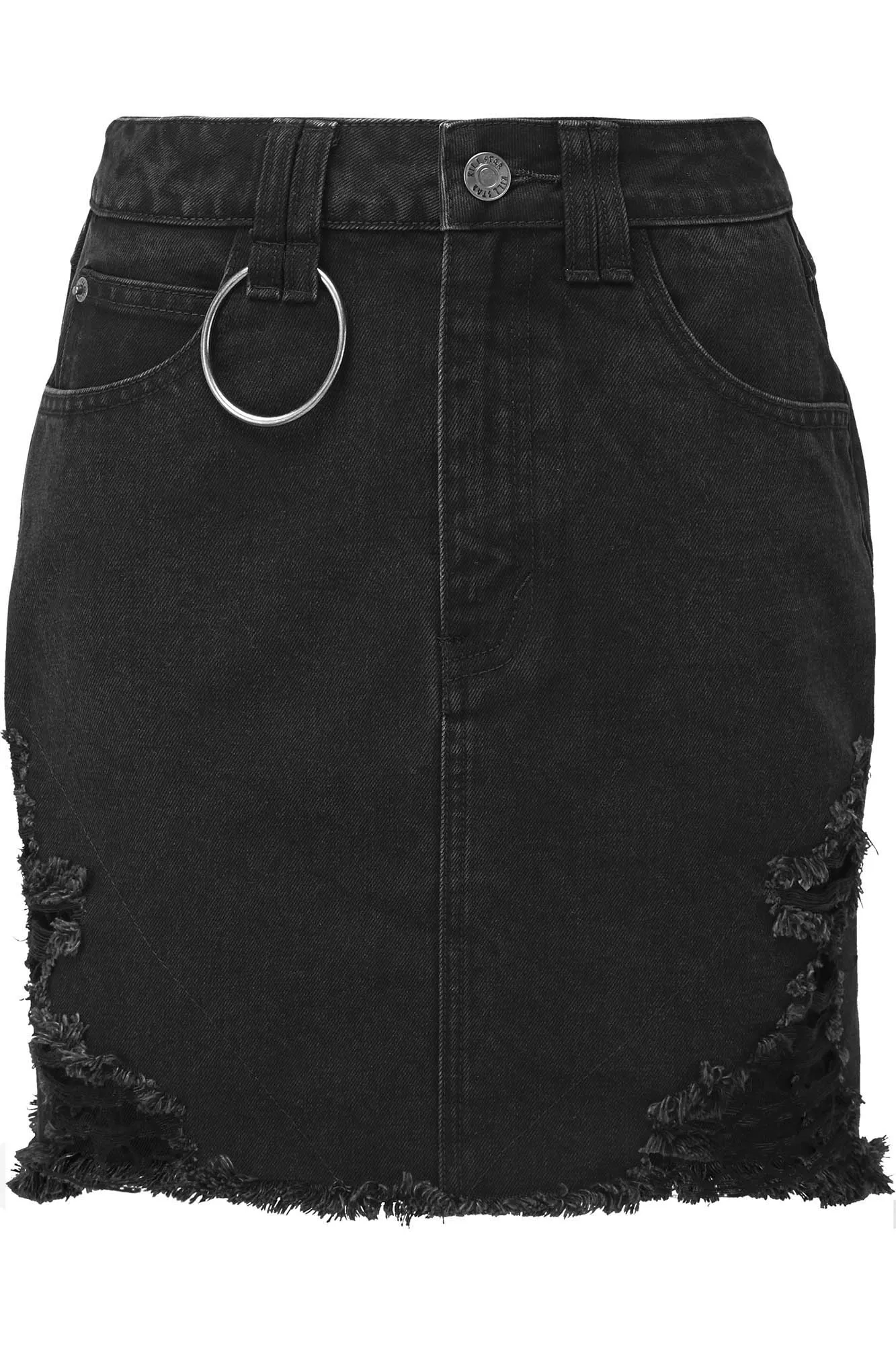 Rawked Out Denim Skirt [B]