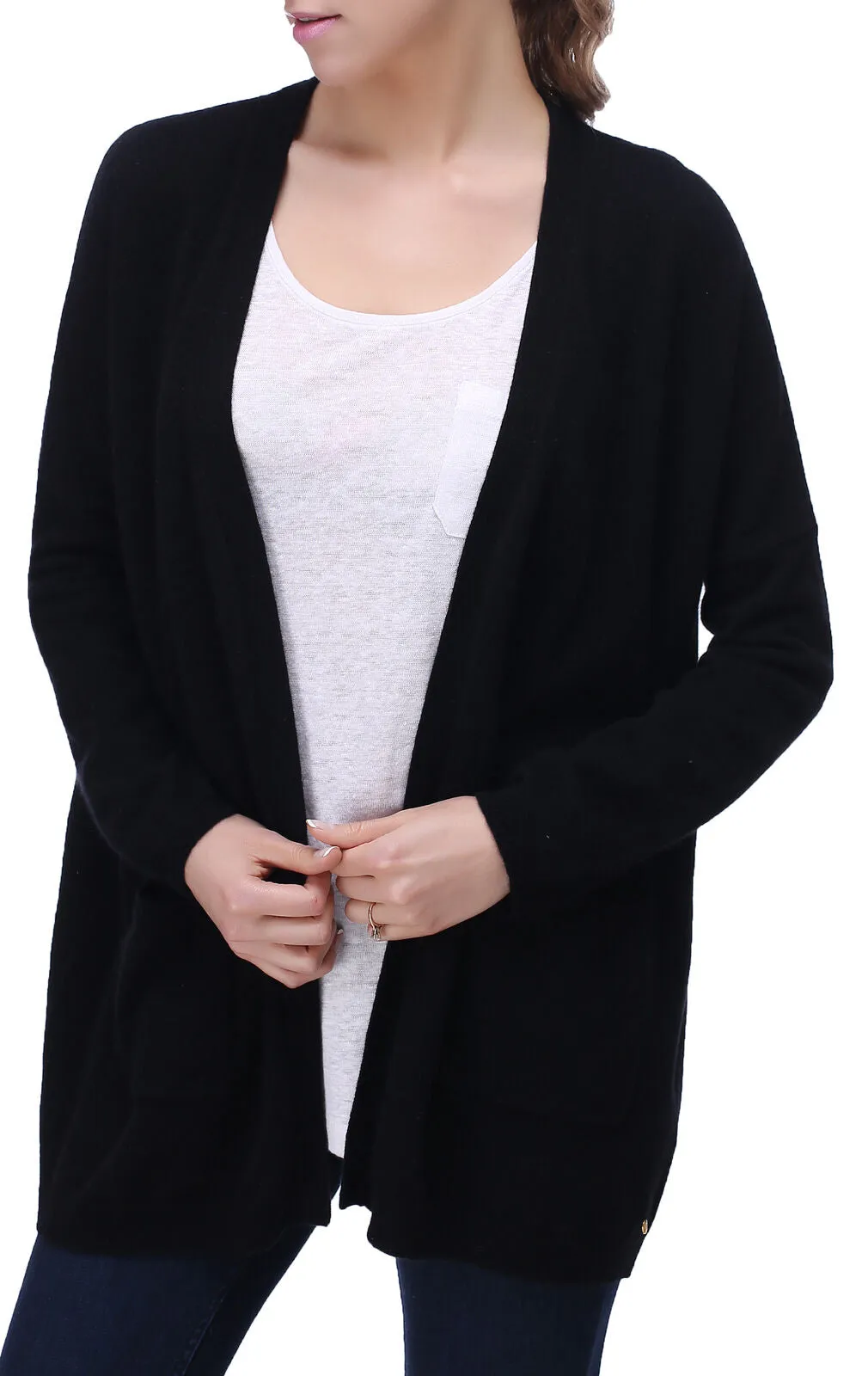 RH Women's Casual Open Front Cardigan Sweater Outwear Coat w/ Pocket Top RH2058